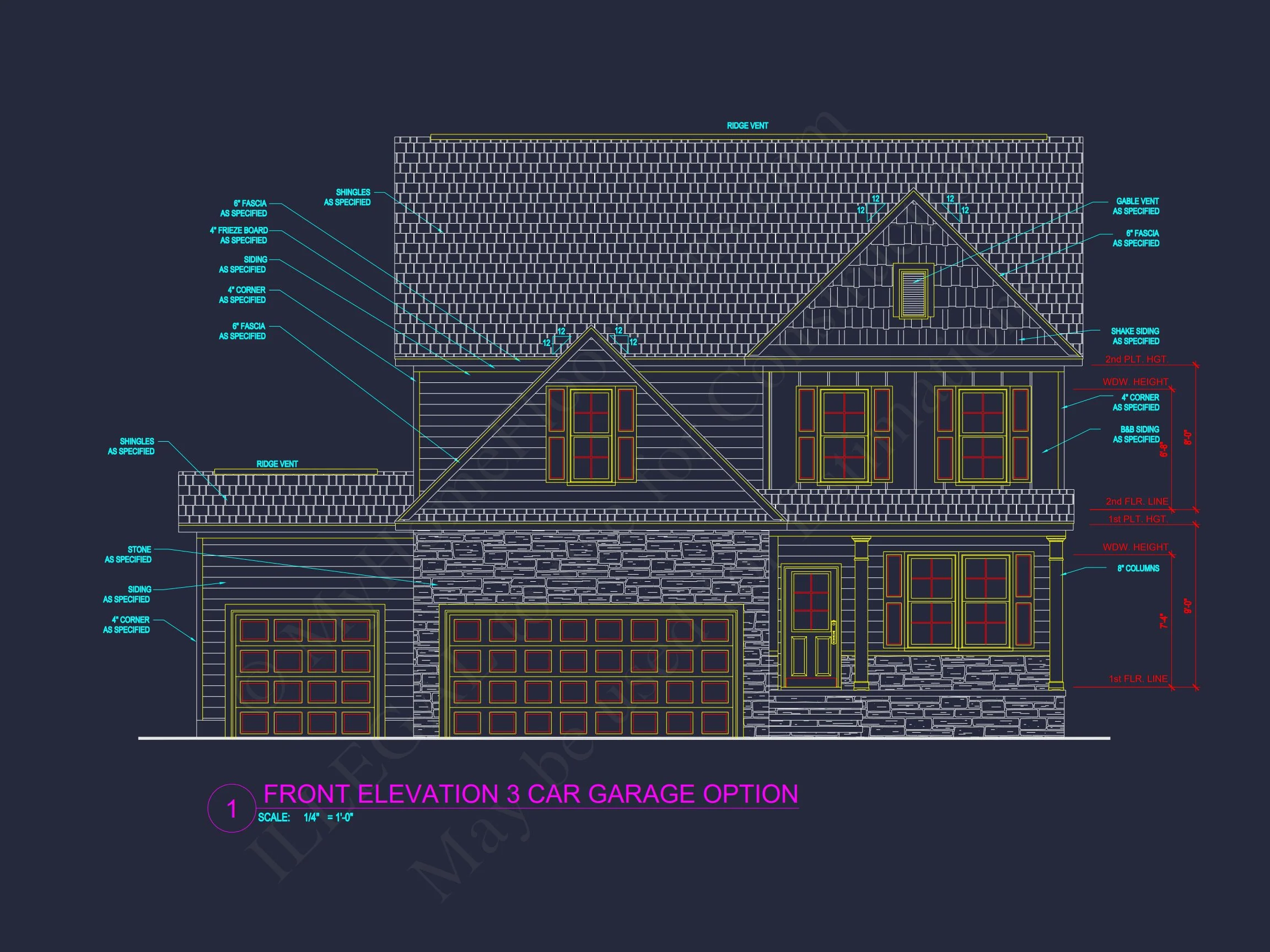 Traditional house Plan with Open Floor Blueprint Designs