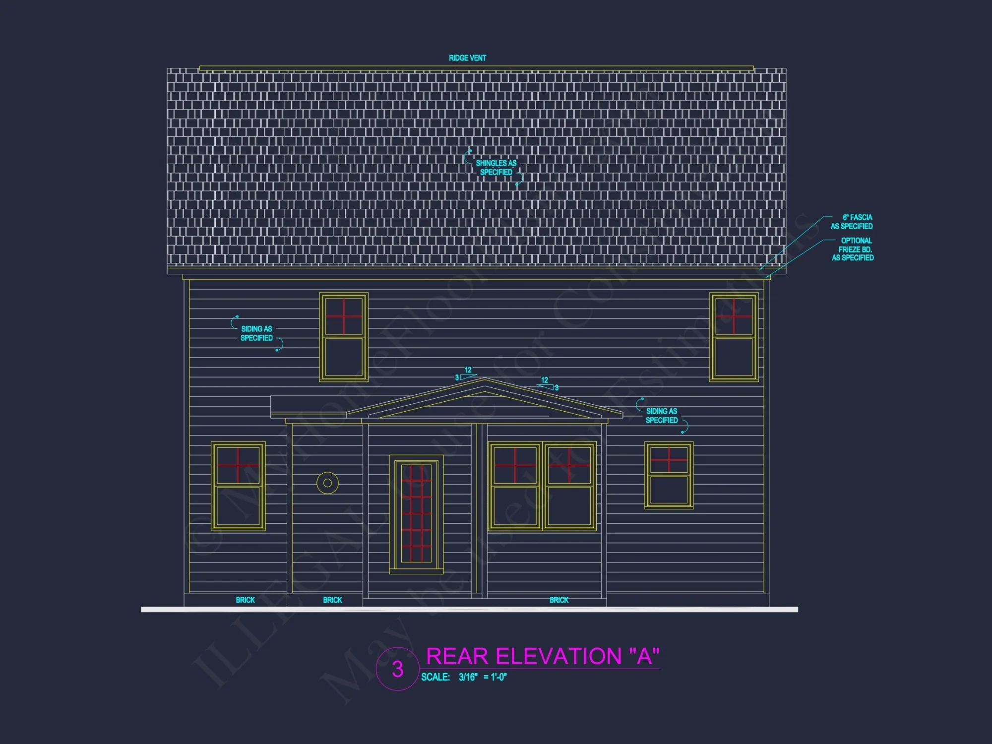 Traditional house Plan with Open Floor Blueprint Designs