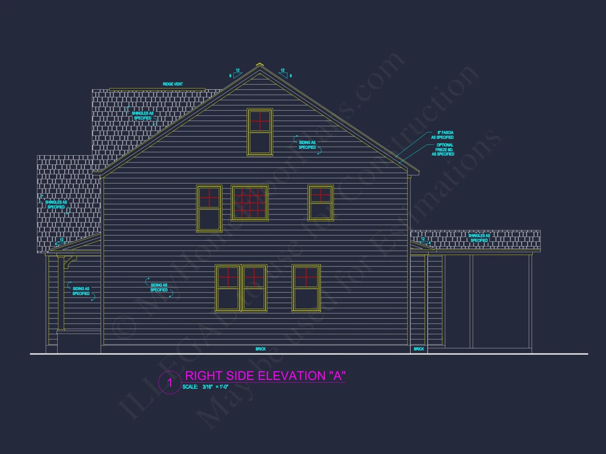 Traditional house Plan with Open Floor Blueprint Designs