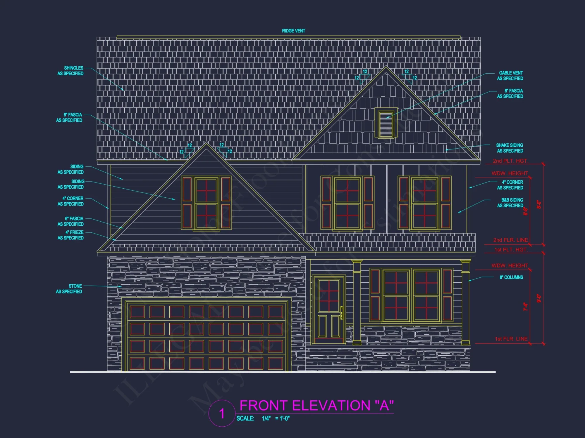 Traditional house Plan with Open Floor Blueprint Designs