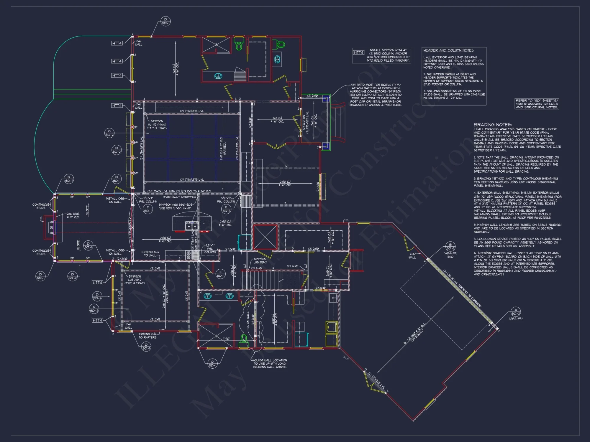 Traditional Country house Floor Plan: 3939 Heated Sq. Ft.