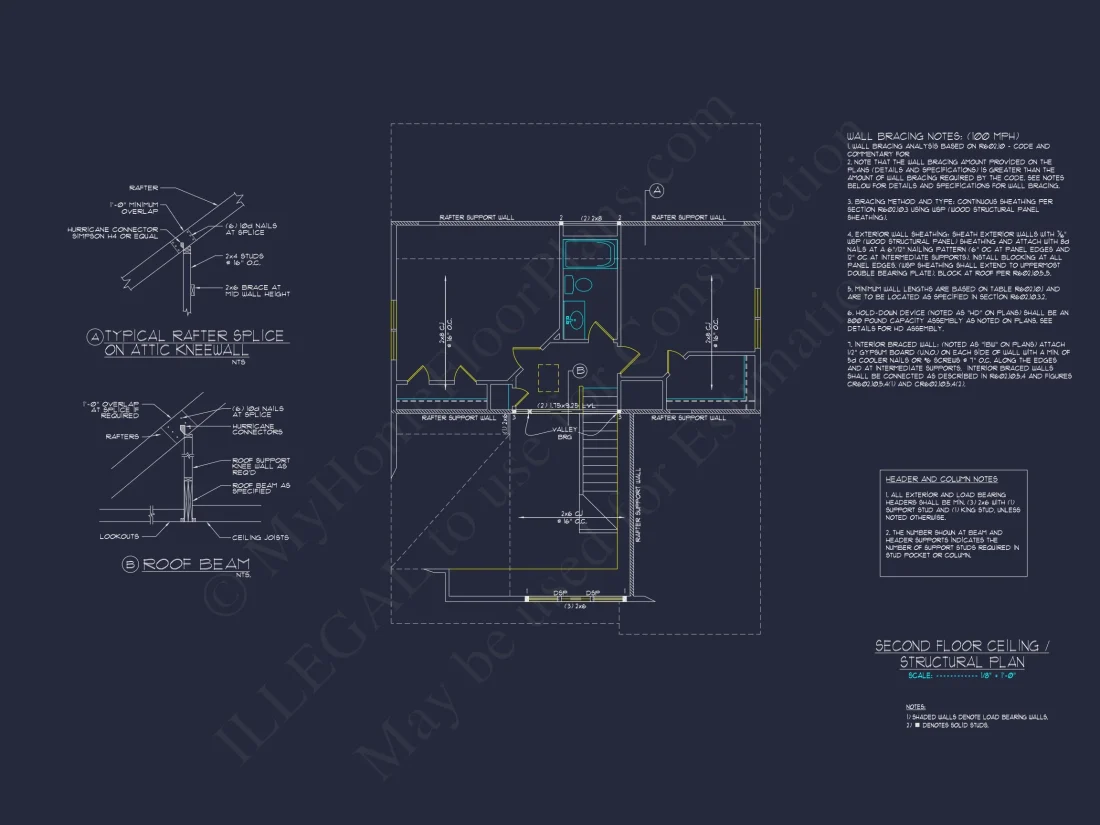 2-Story Craftsman house Plan with Open Floor Blueprint Designs
