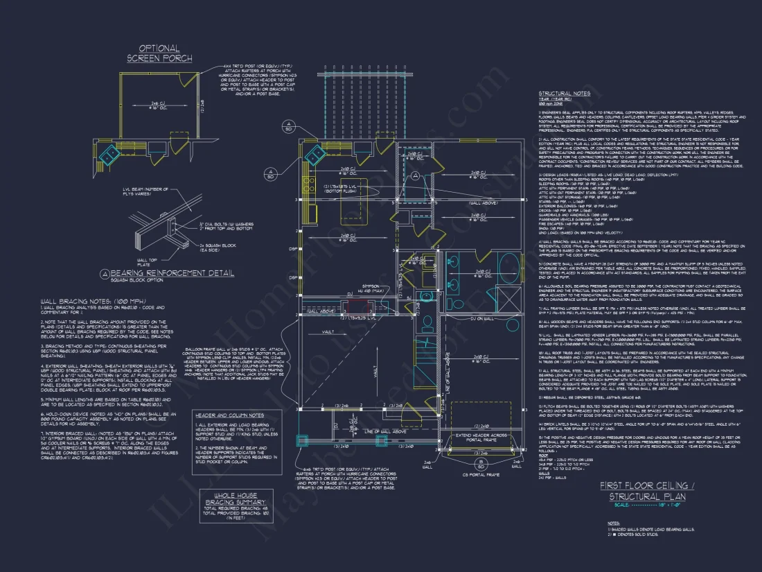 2-Story Craftsman house Plan with Open Floor Blueprint Designs