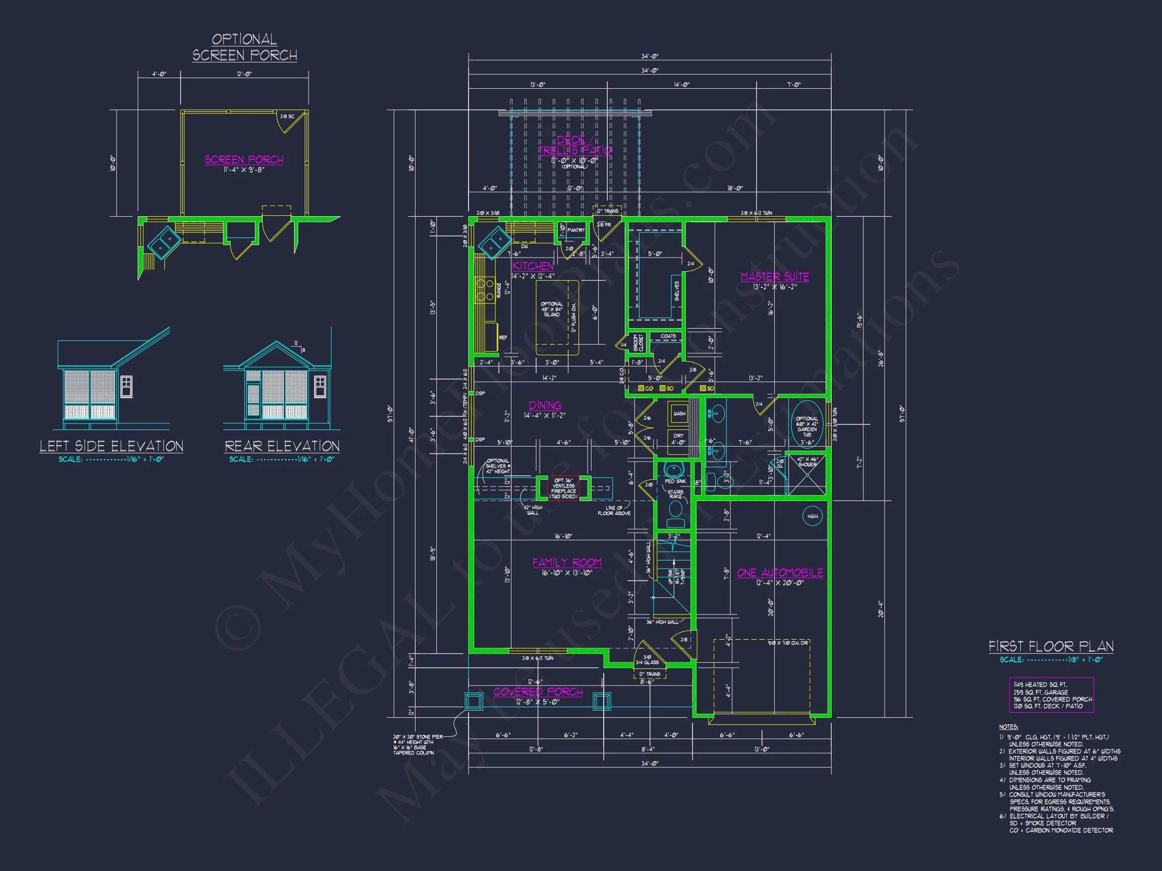 14-2045 HOUSE PLAN - Modern Farmhouse Home Plan - 3-Bed, 2-Bath, 1,650 SF 6 2-Story Craftsman house Plan with Open Floor Blueprint Designs
