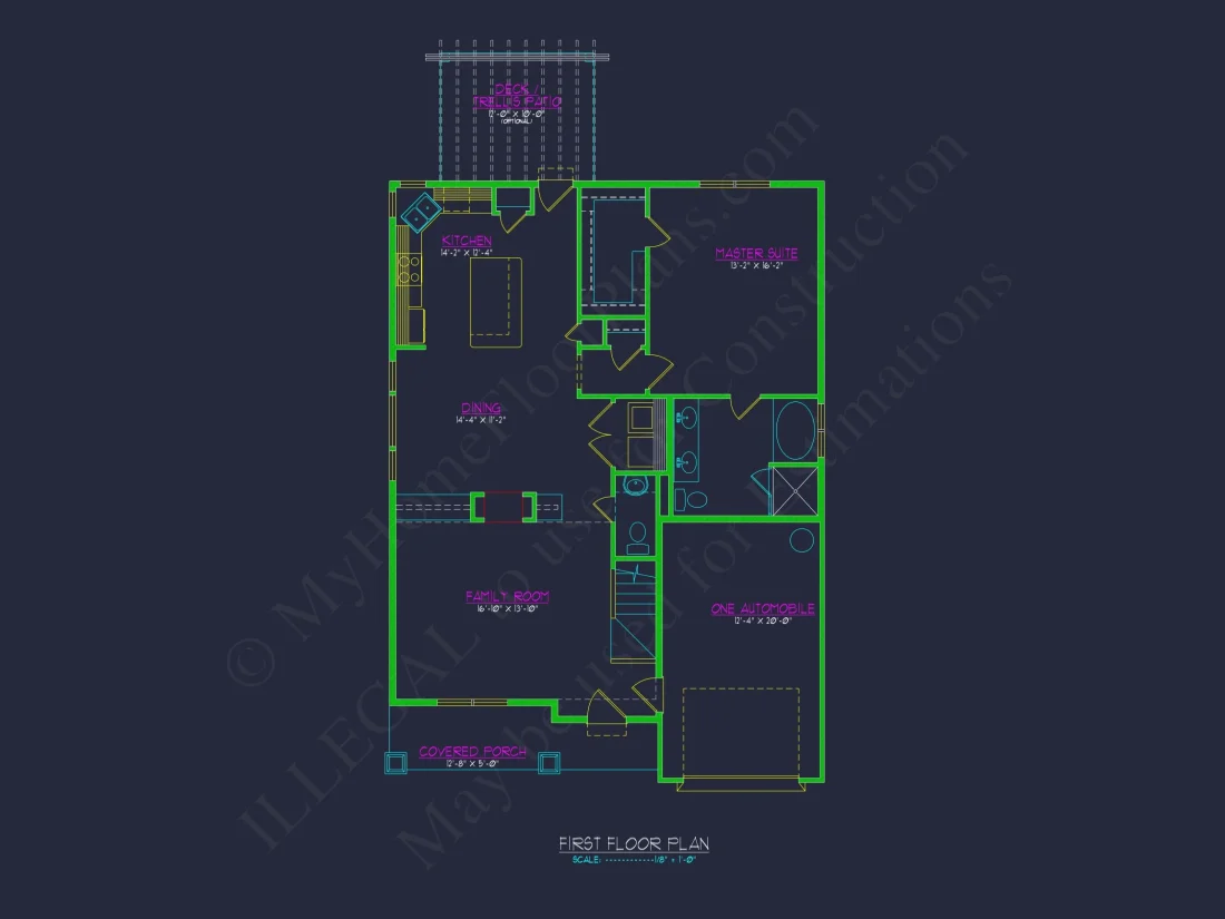 2-Story Craftsman house Plan with Open Floor Blueprint Designs