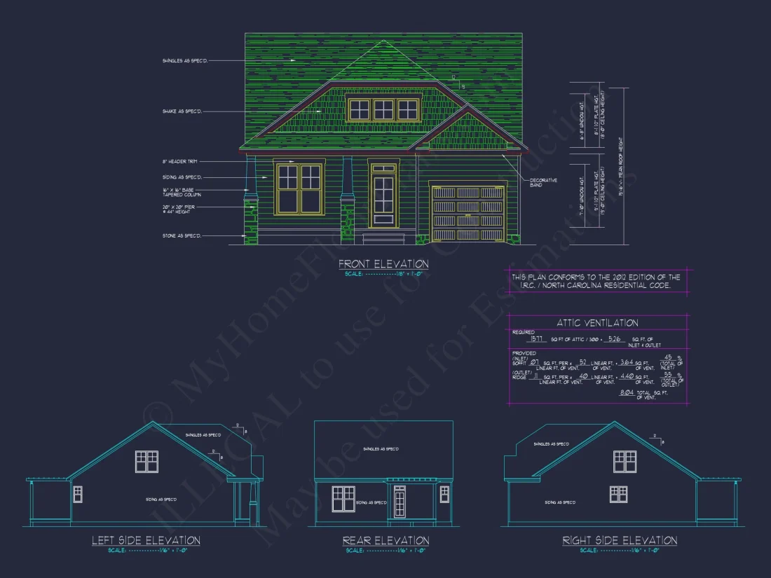 2-Story Craftsman house Plan with Open Floor Blueprint Designs