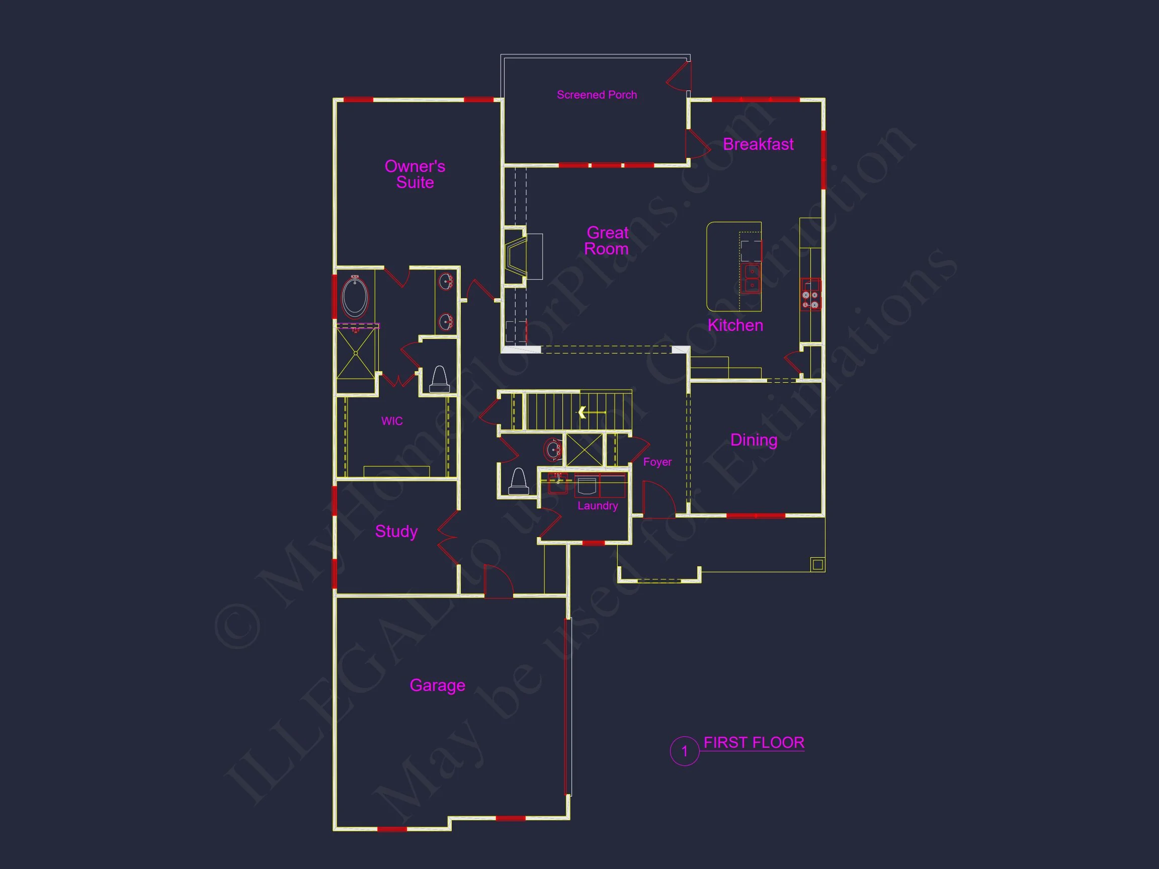 Stunning Craftsman house Plan with 3 Beds, 2 Baths, CAD Designs