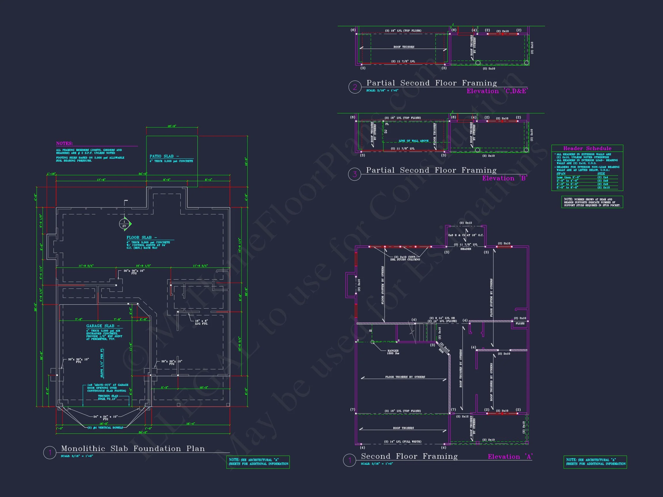14-1673 HOUSE PLAN - Traditional Colonial Home Plan - 3-Bed, 2.5-Bath, 2,100 SF 11 Modern Suburban house Floor Plan with CAD Architectural Designs