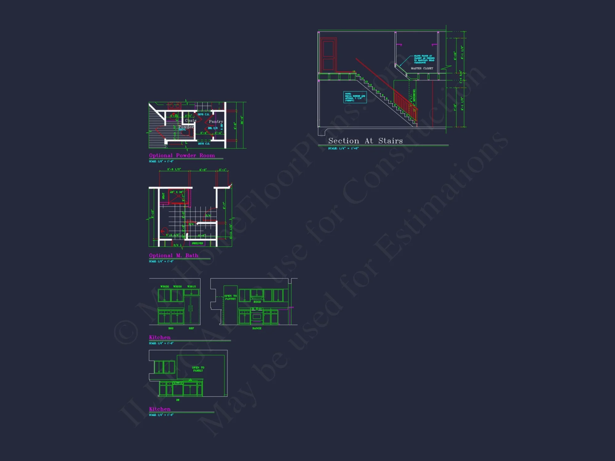 Modern Suburban house Floor Plan with CAD Architectural Designs