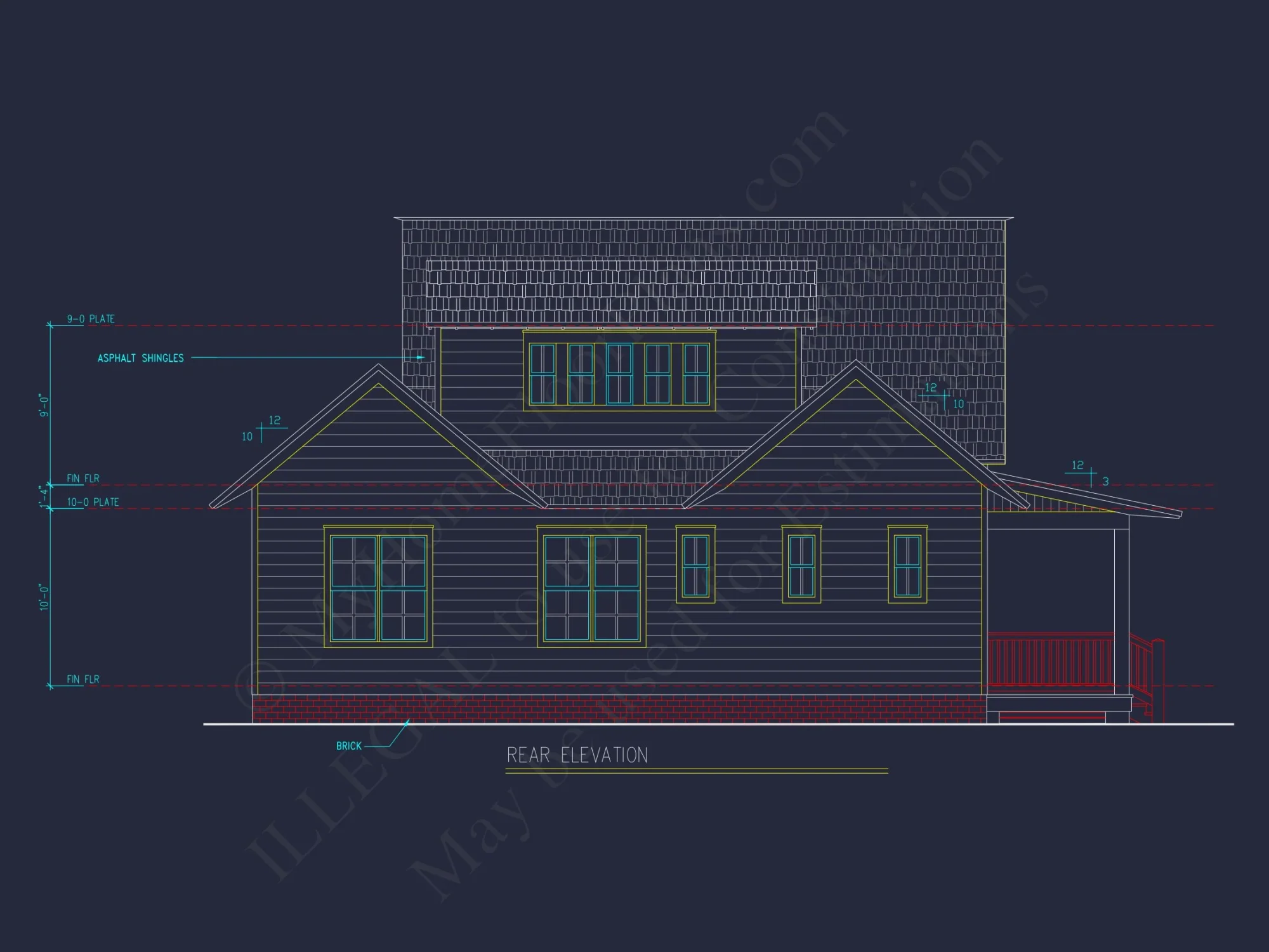 2-Story Traditional Craftsman house Plan