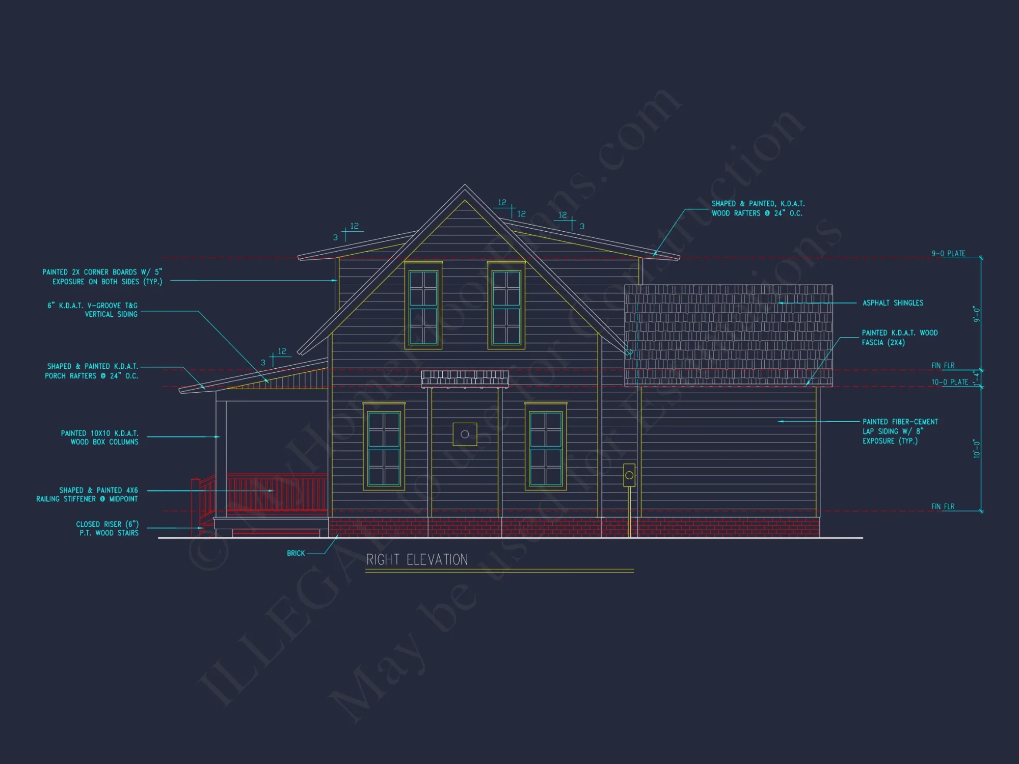 2-Story Traditional Craftsman house Plan