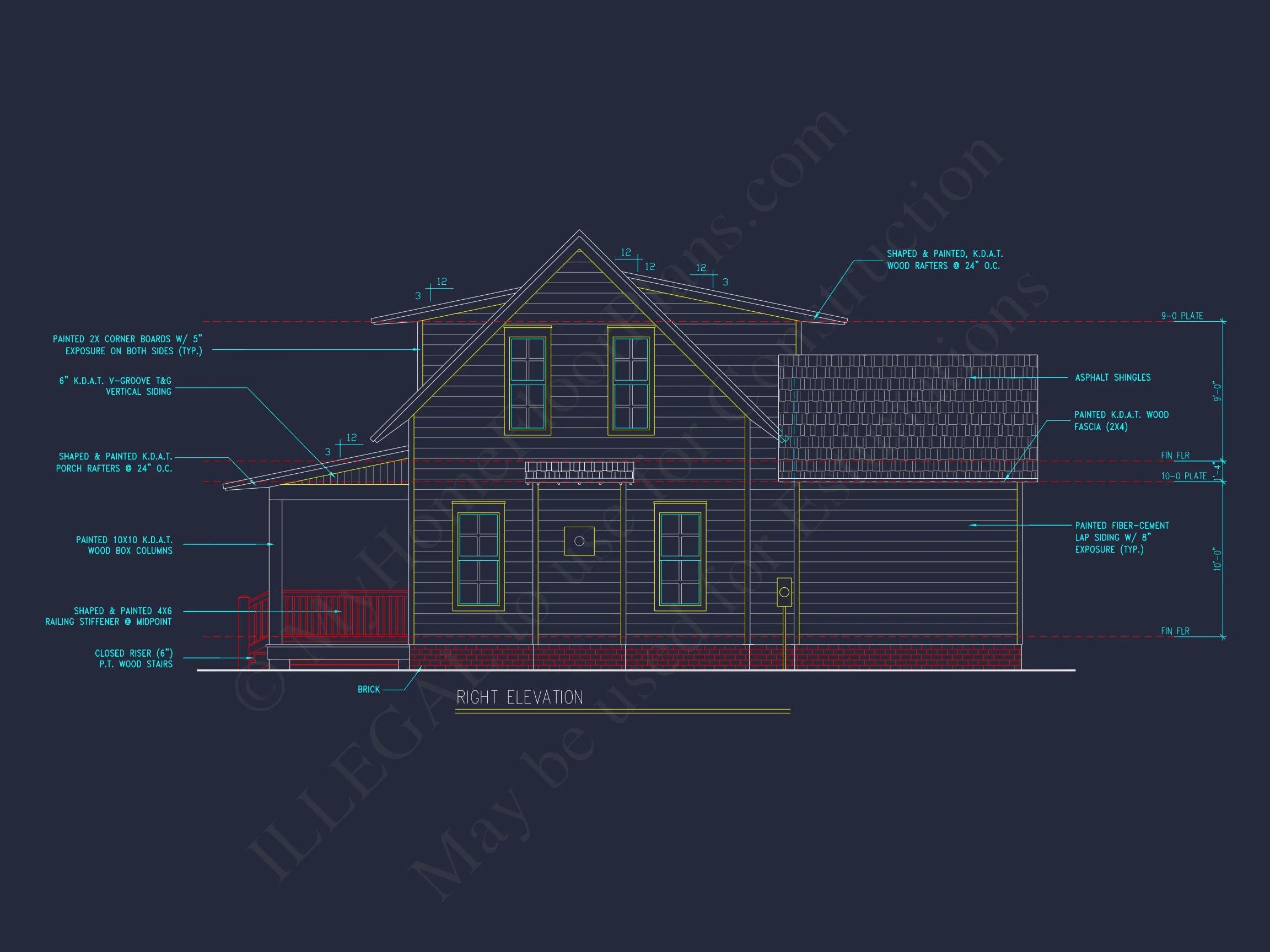 14-1666 HOUSE PLAN - Farmhouse Home Plan - 3-Bed, 2-Bath, 1,850 SF 4 2-Story Traditional Craftsman house Plan