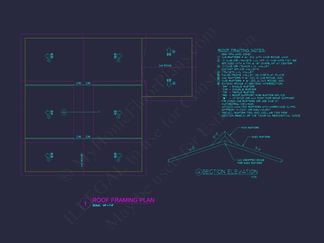 Charming 2-Story house Plan with 3 Bedrooms and CAD Designs