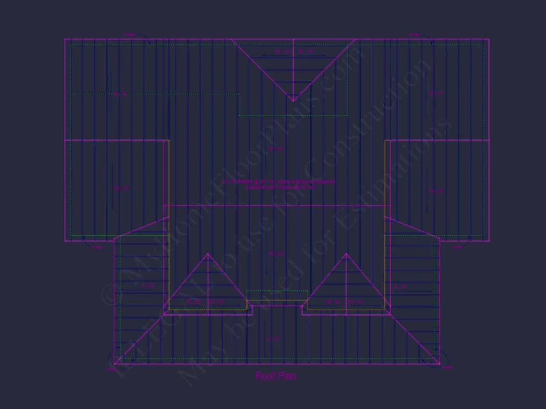 Stylish house Plan with Bedroom Floors, CAD Blueprints, Designs