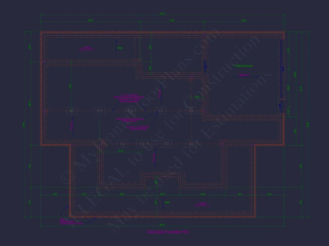 Stylish house Plan with Bedroom Floors, CAD Blueprints, Designs