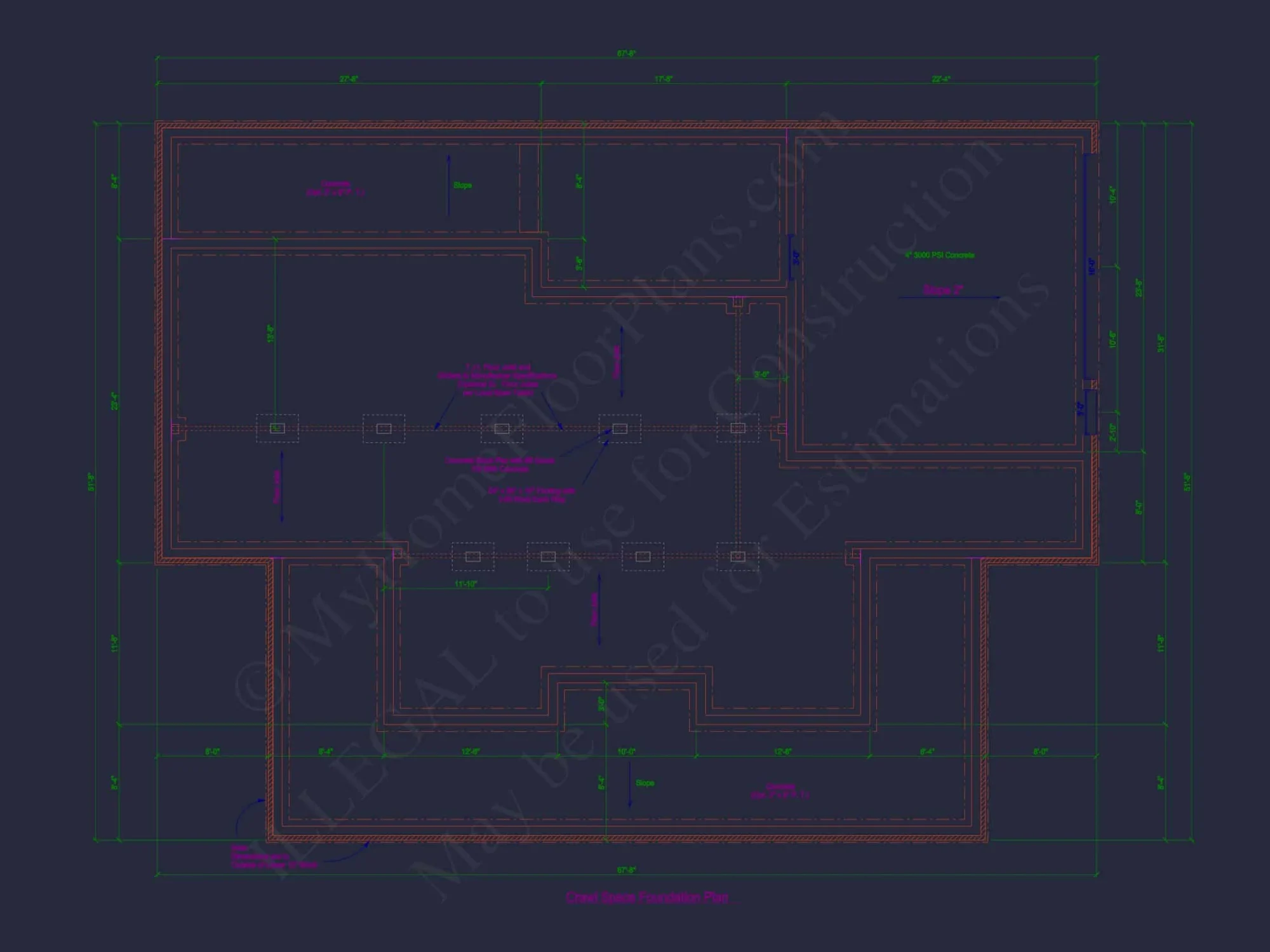 Stylish house Plan with Bedroom Floors, CAD Blueprints, Designs