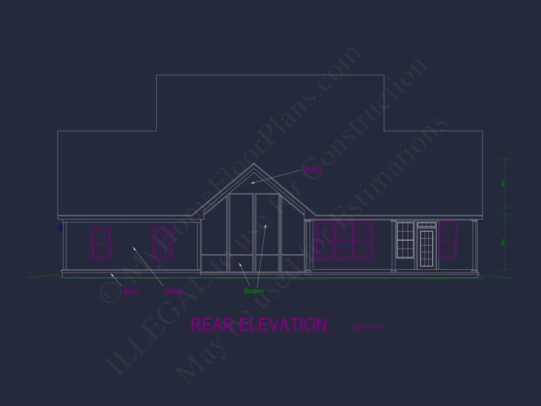 Stylish house Plan with Bedroom Floors, CAD Blueprints, Designs