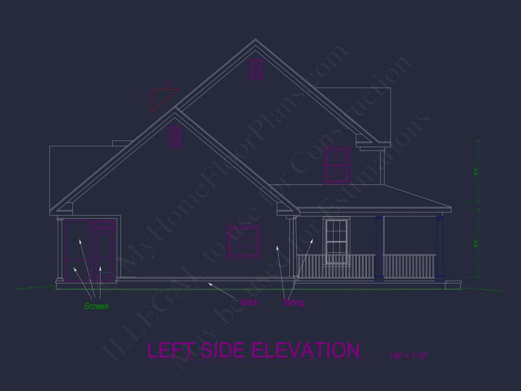 Stylish house Plan with Bedroom Floors, CAD Blueprints, Designs