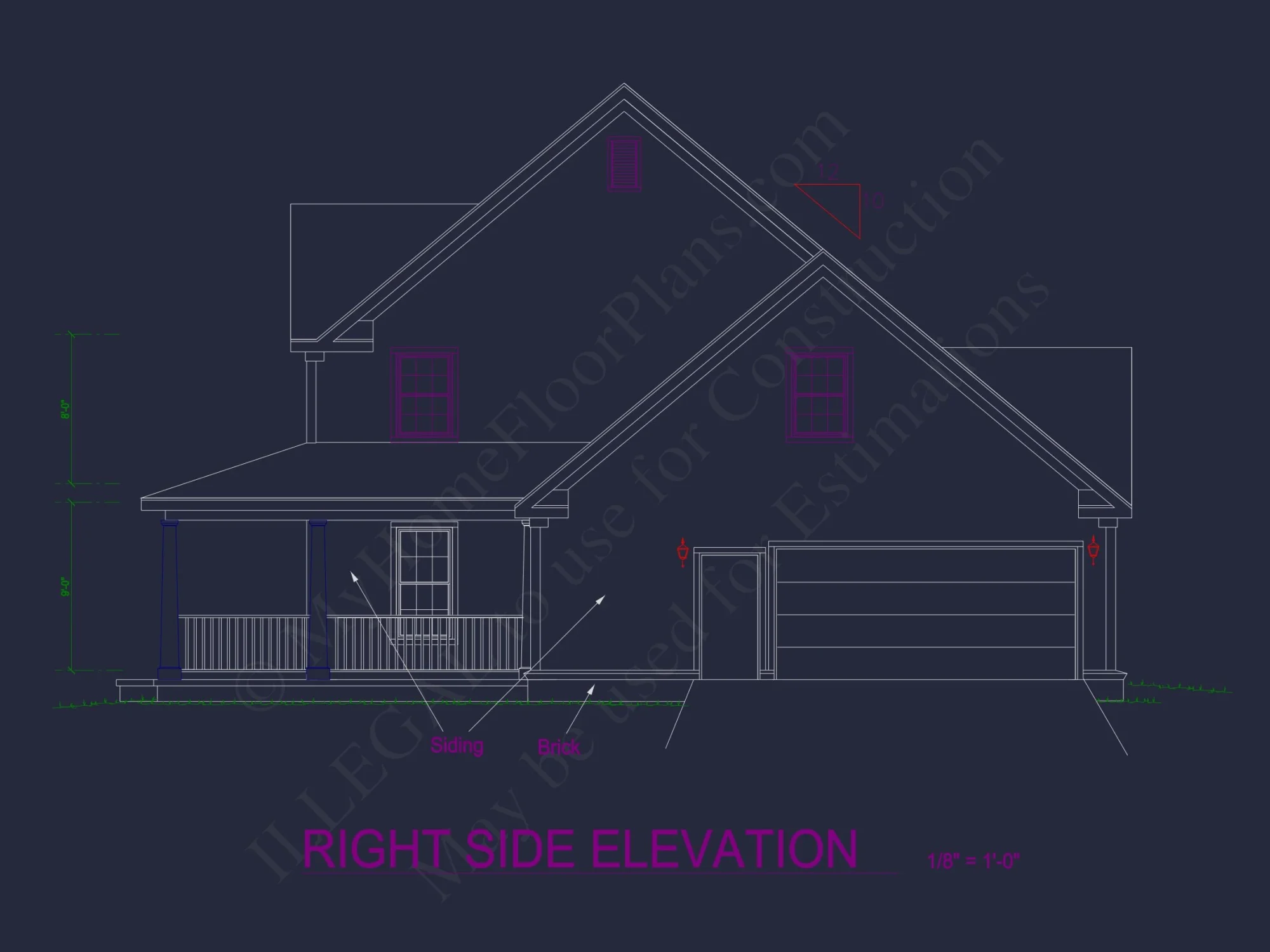 Stylish house Plan with Bedroom Floors, CAD Blueprints, Designs