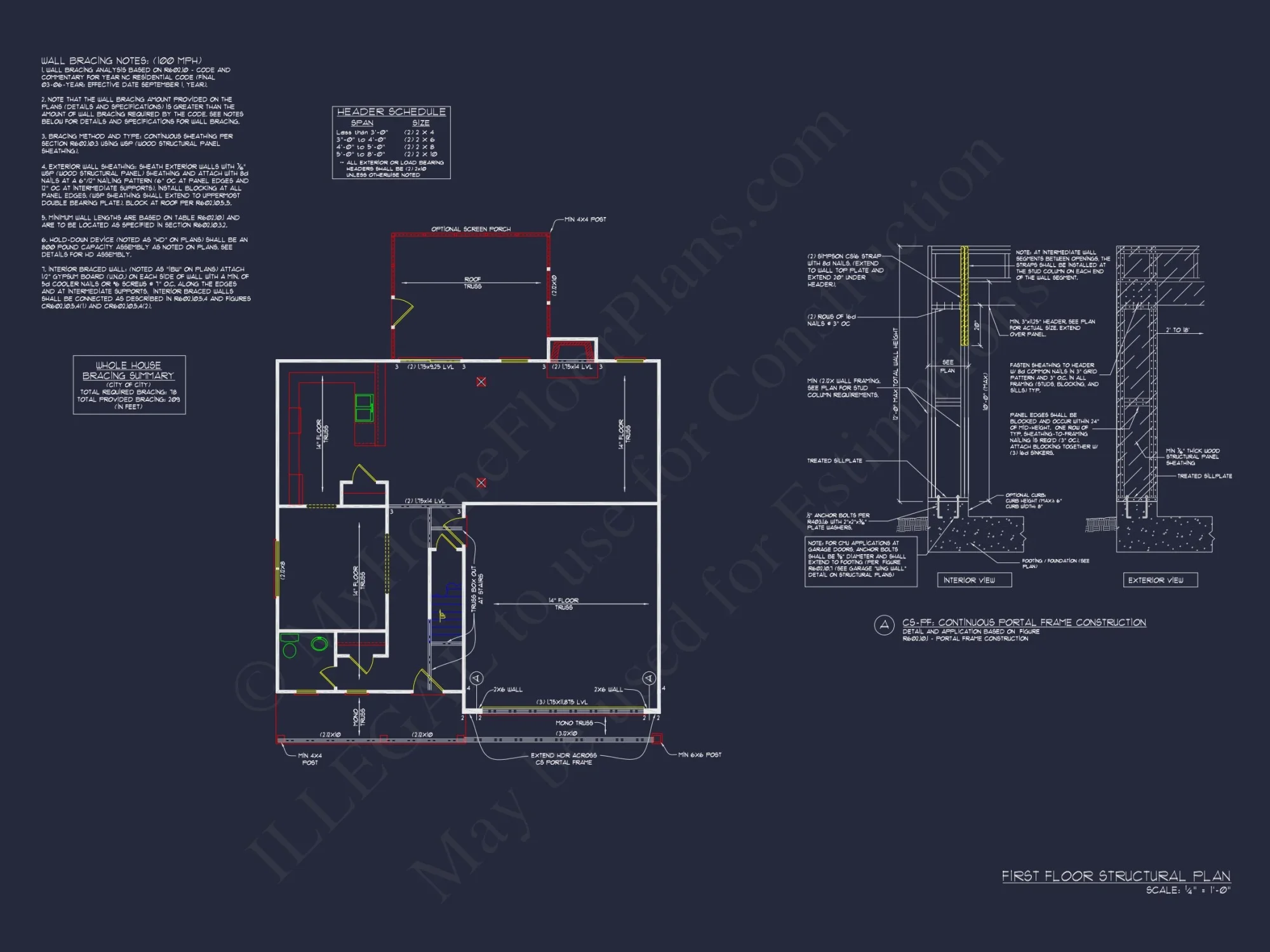 Modern house Blueprint – 2-Story CAD Floor Plan Designs