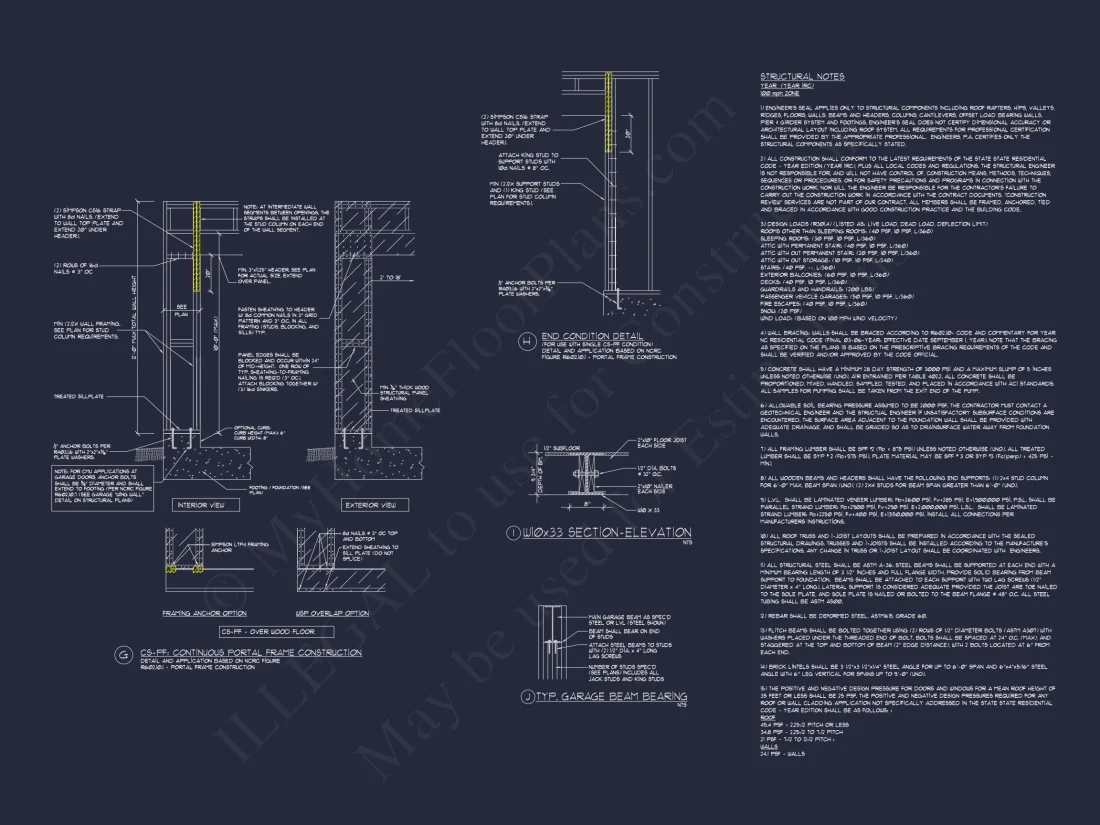 Architectural house Plan: 1-Story Craftsman Design with CAD