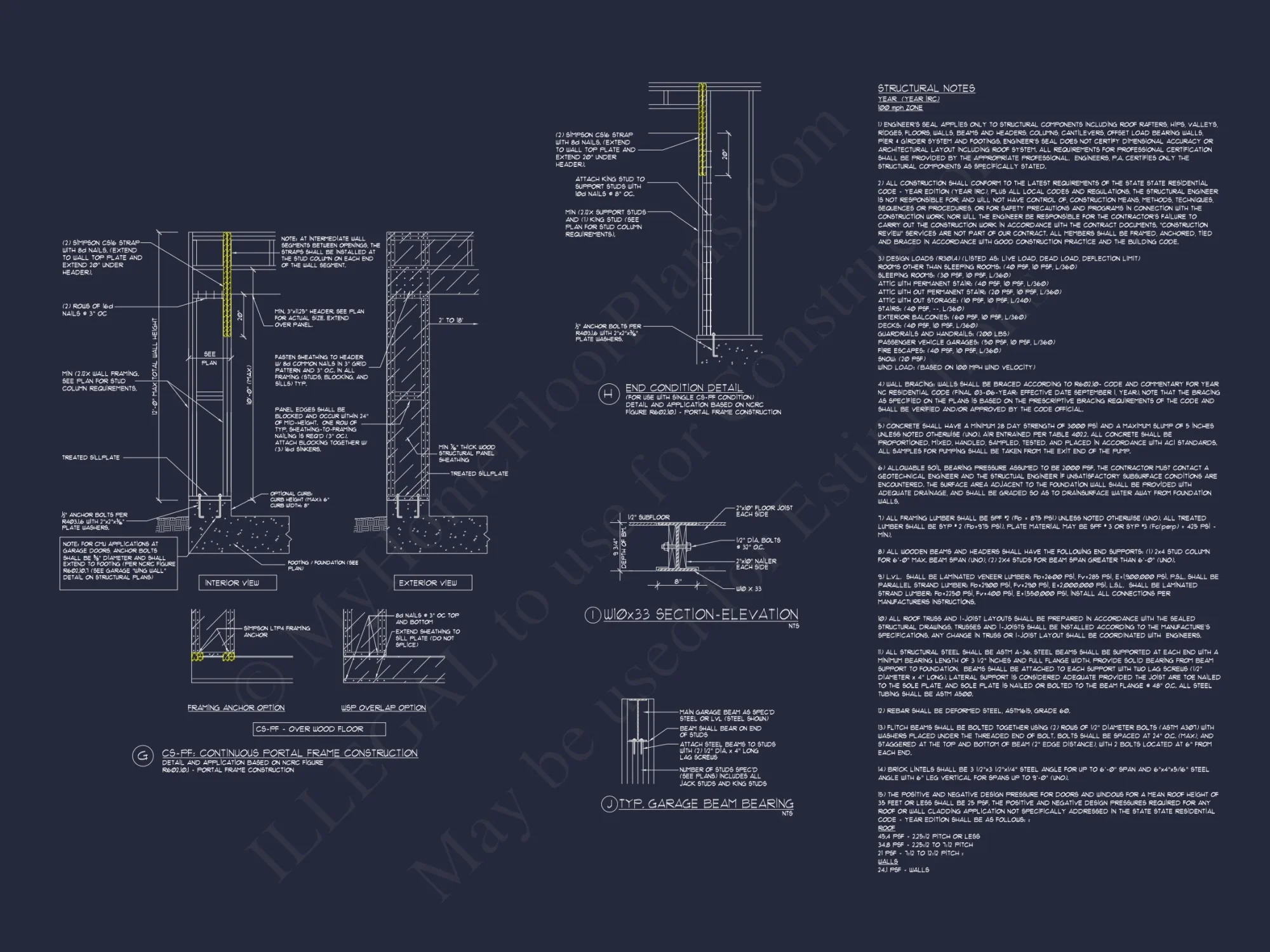 Architectural house Plan: 1-Story Craftsman Design with CAD