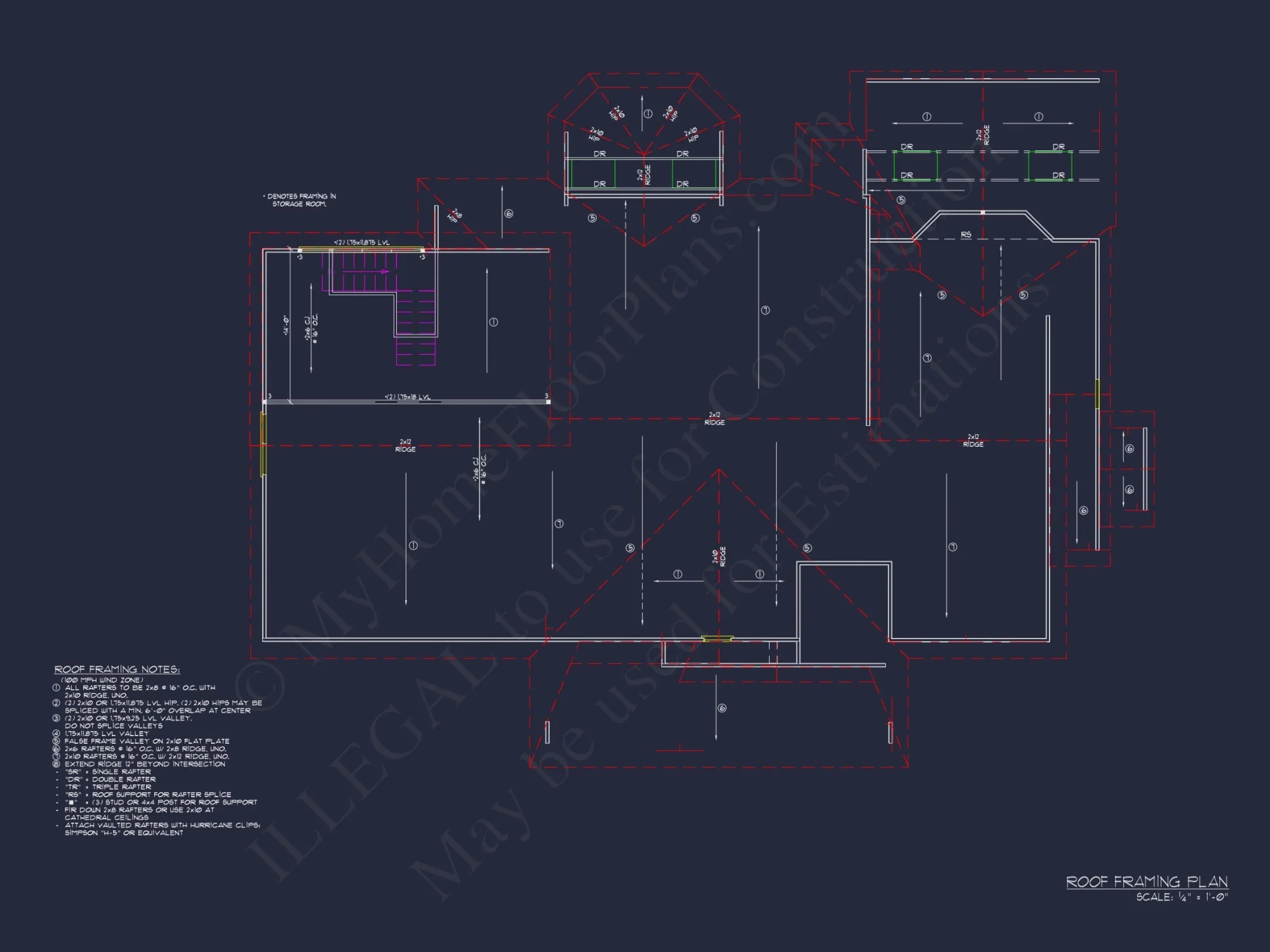 Architectural house Plan: 1-Story Craftsman Design with CAD