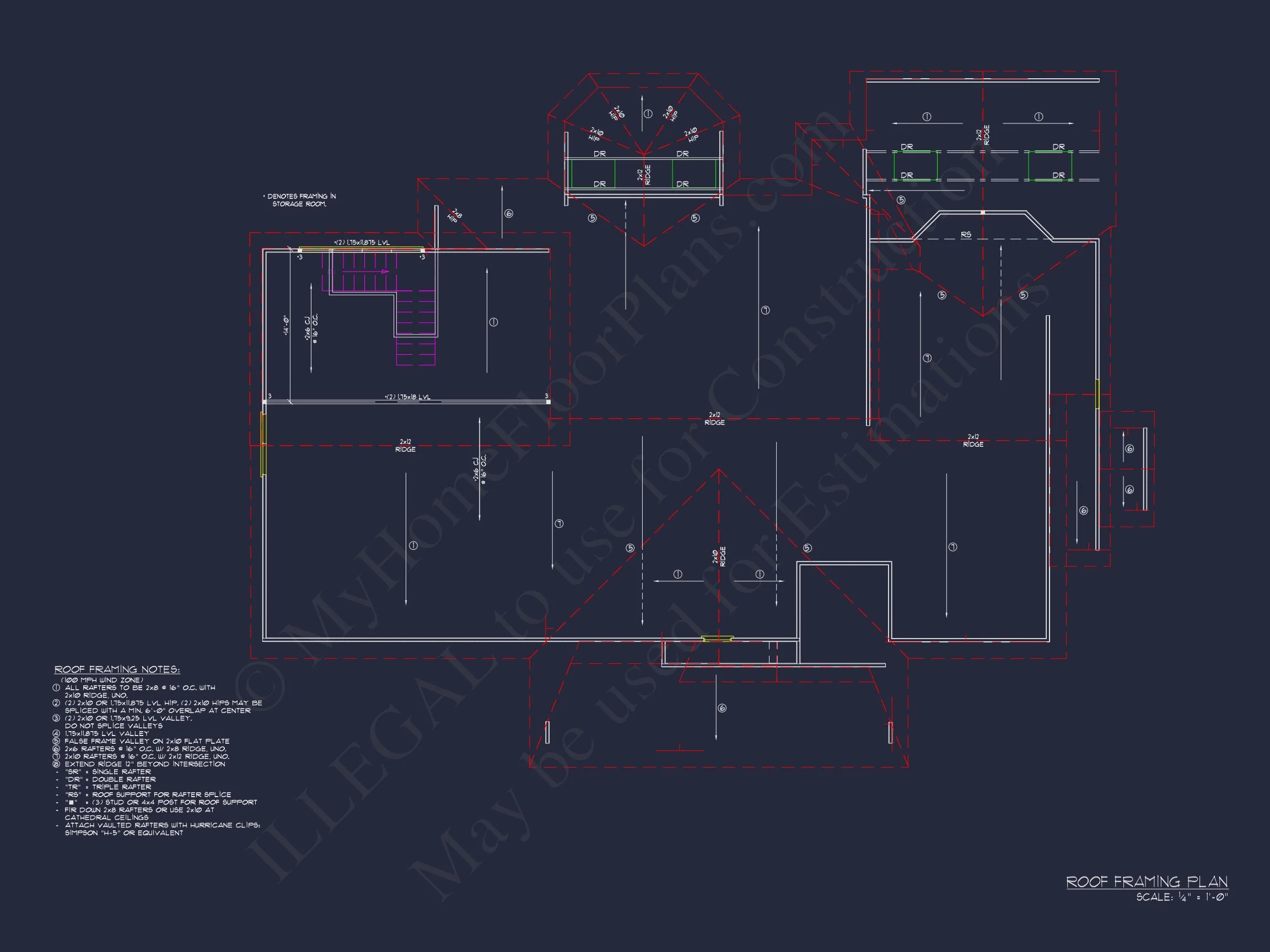 Architectural house Plan: 1-Story Craftsman Design with CAD