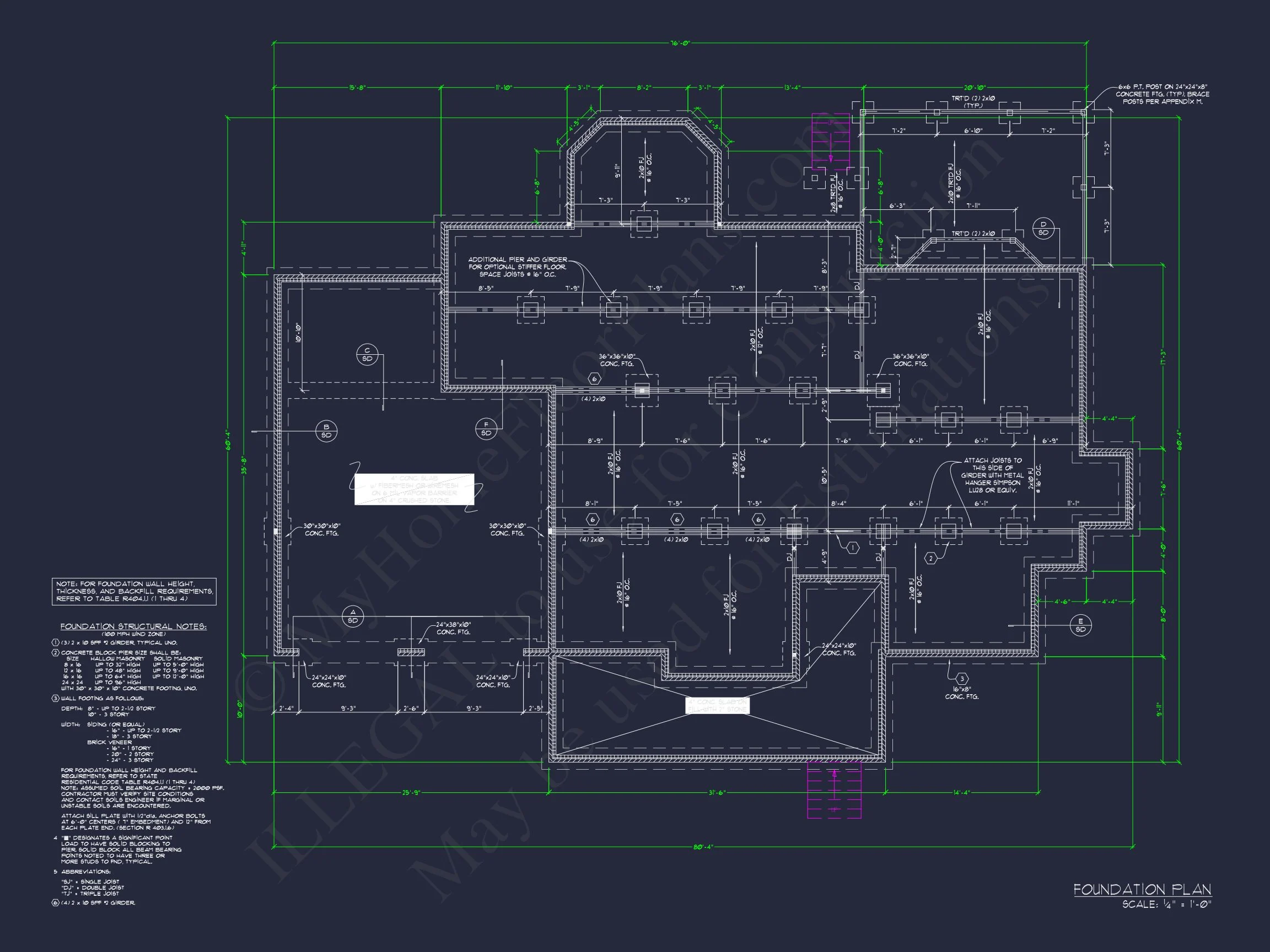 Architectural house Plan: 1-Story Craftsman Design with CAD