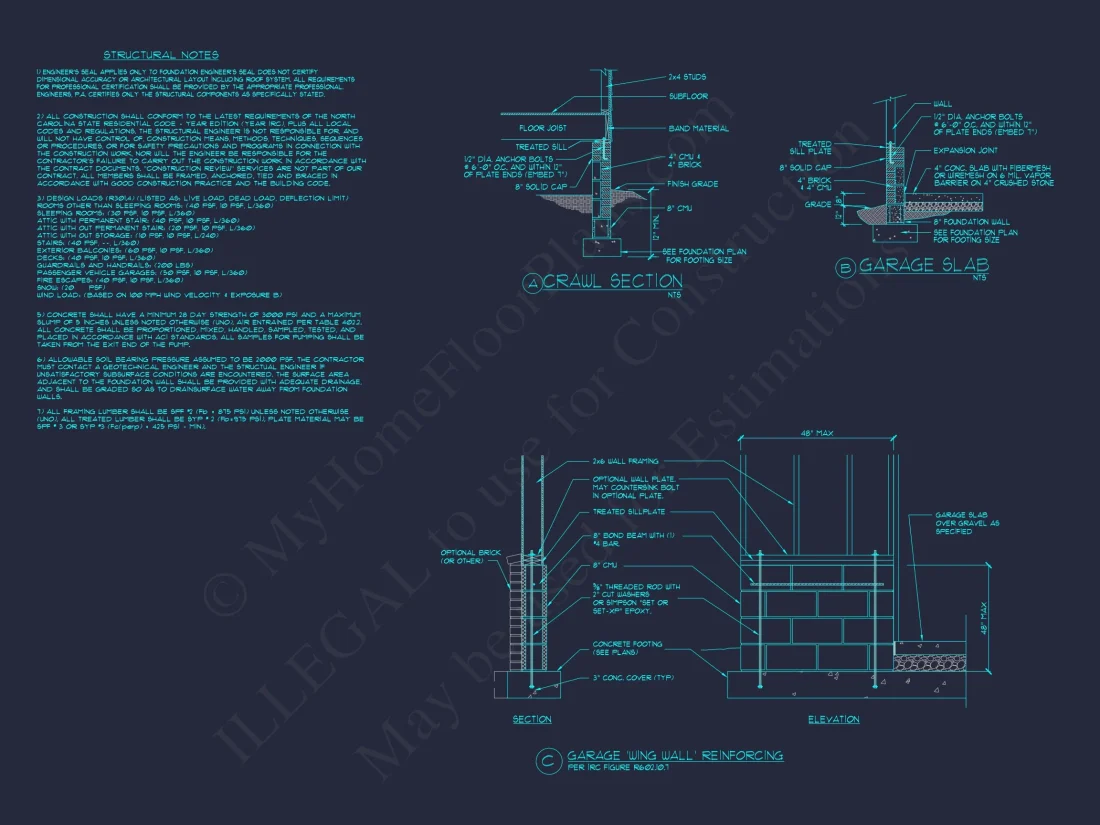 Modern Craftsman house Plan with 2.5 Floors and Open Floor Plan