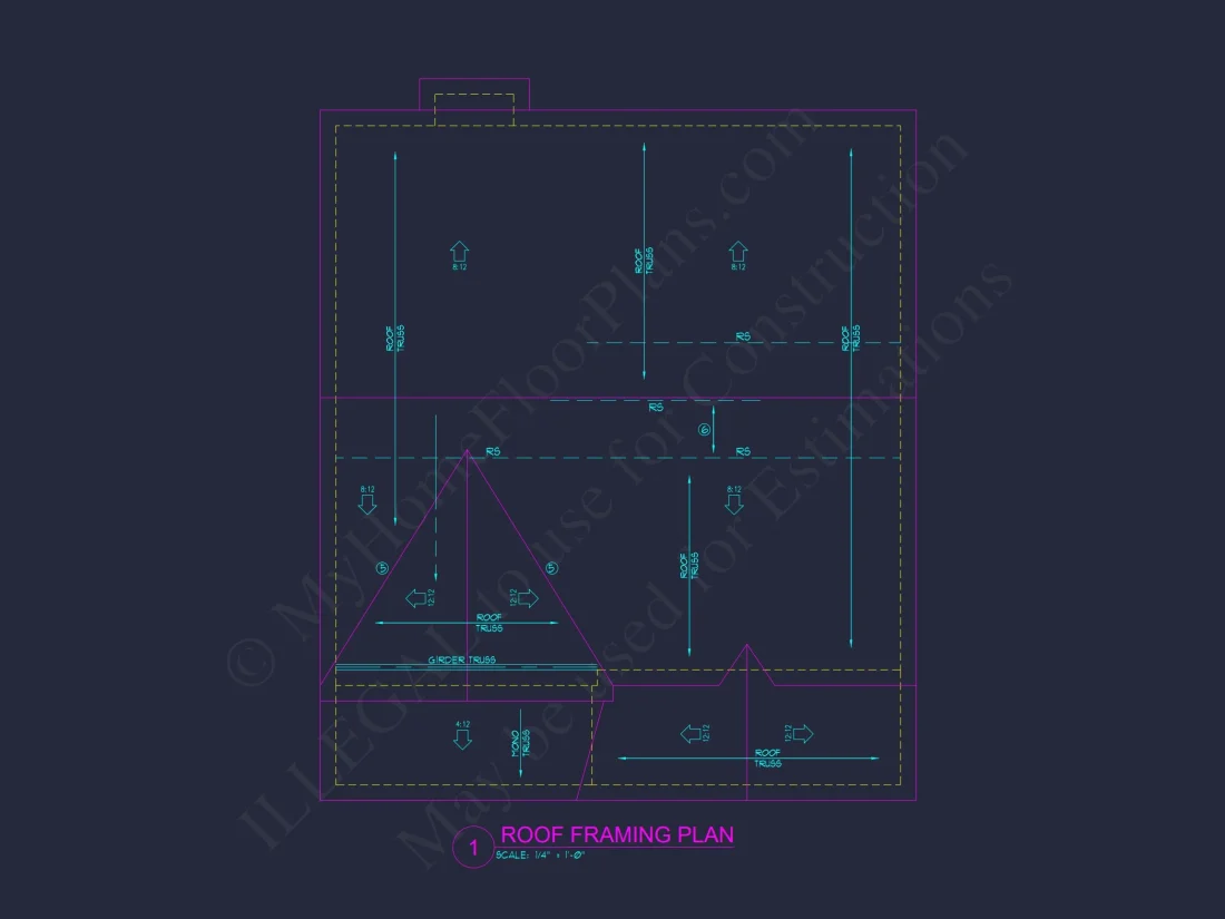 Modern Craftsman house Plan with 2.5 Floors and Open Floor Plan