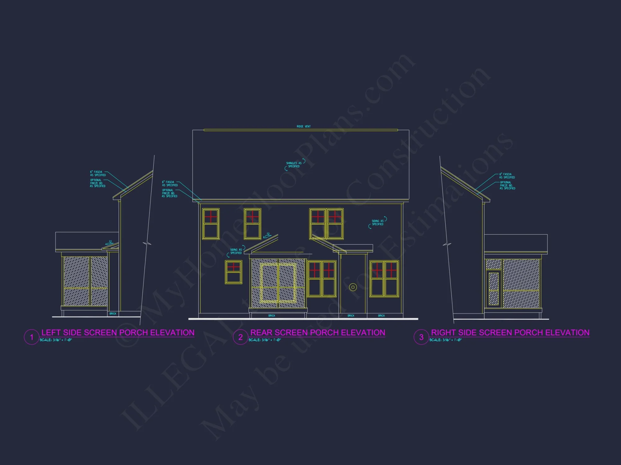 Modern Craftsman house Plan with 2.5 Floors and Open Floor Plan