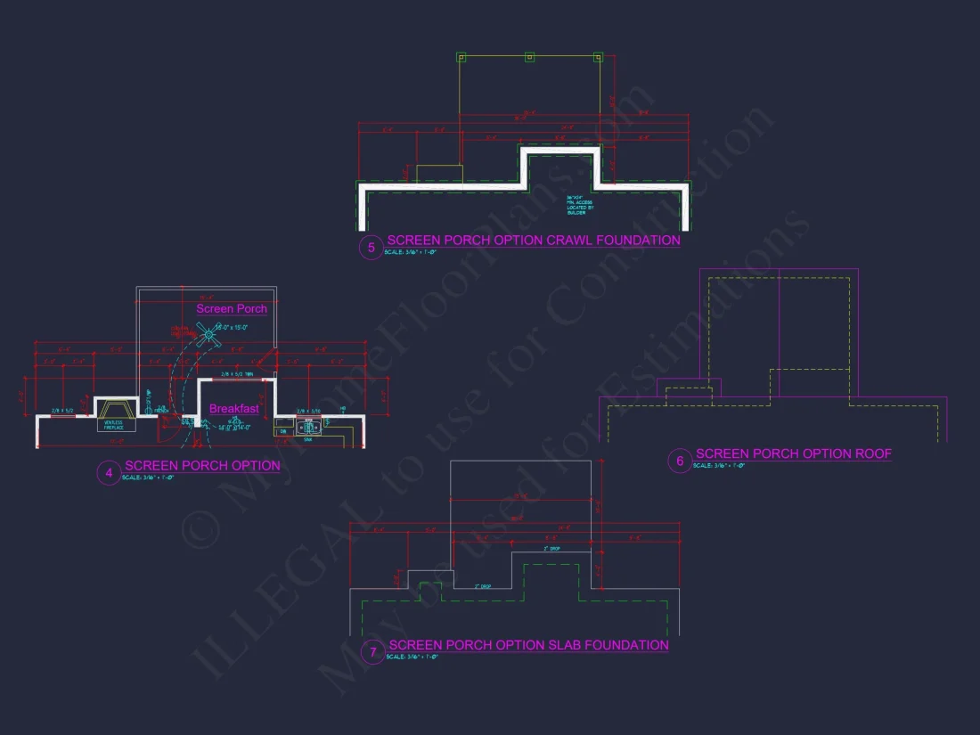 Modern Craftsman house Plan with 2.5 Floors and Open Floor Plan