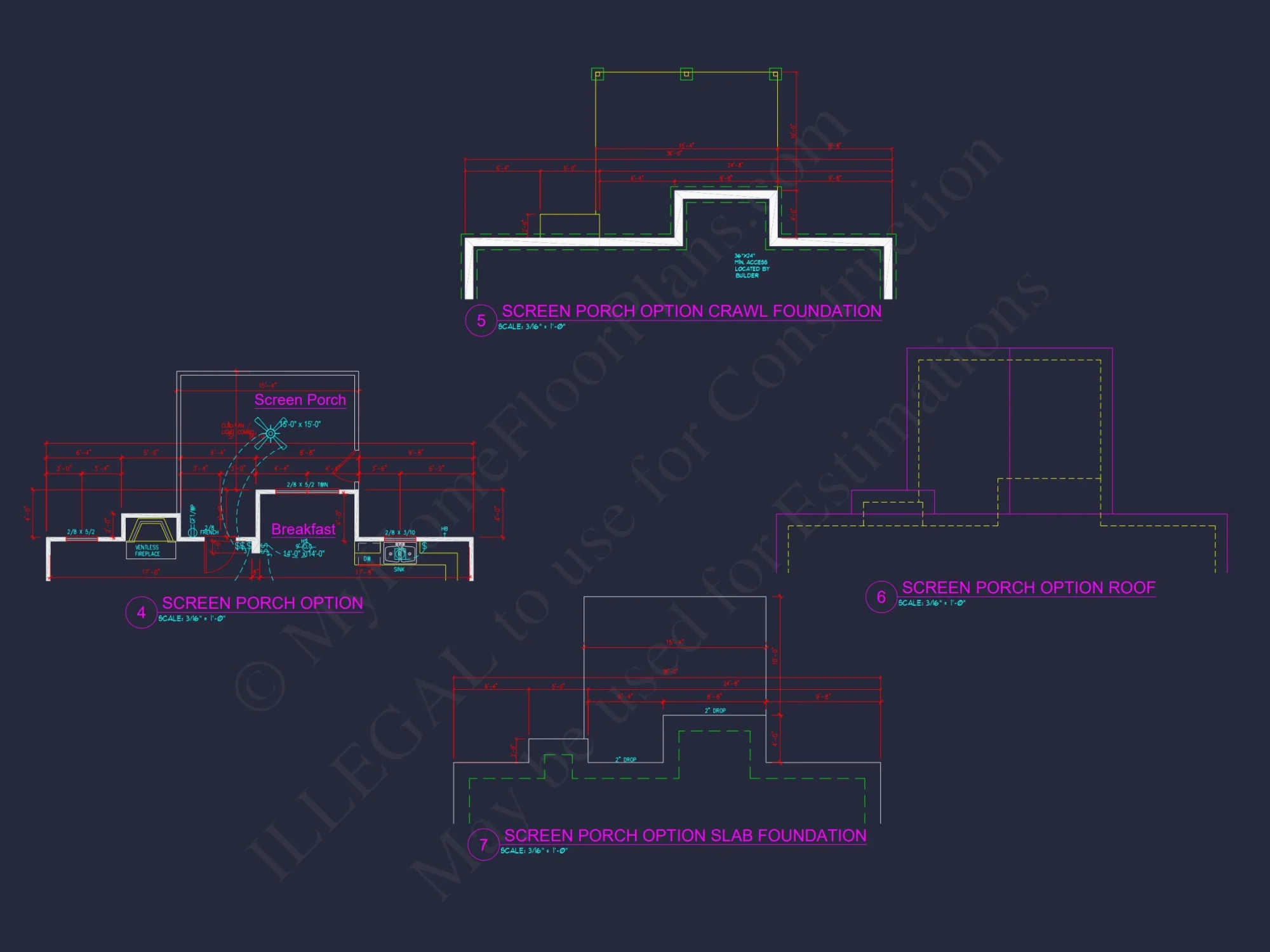 Modern Craftsman house Plan with 2.5 Floors and Open Floor Plan