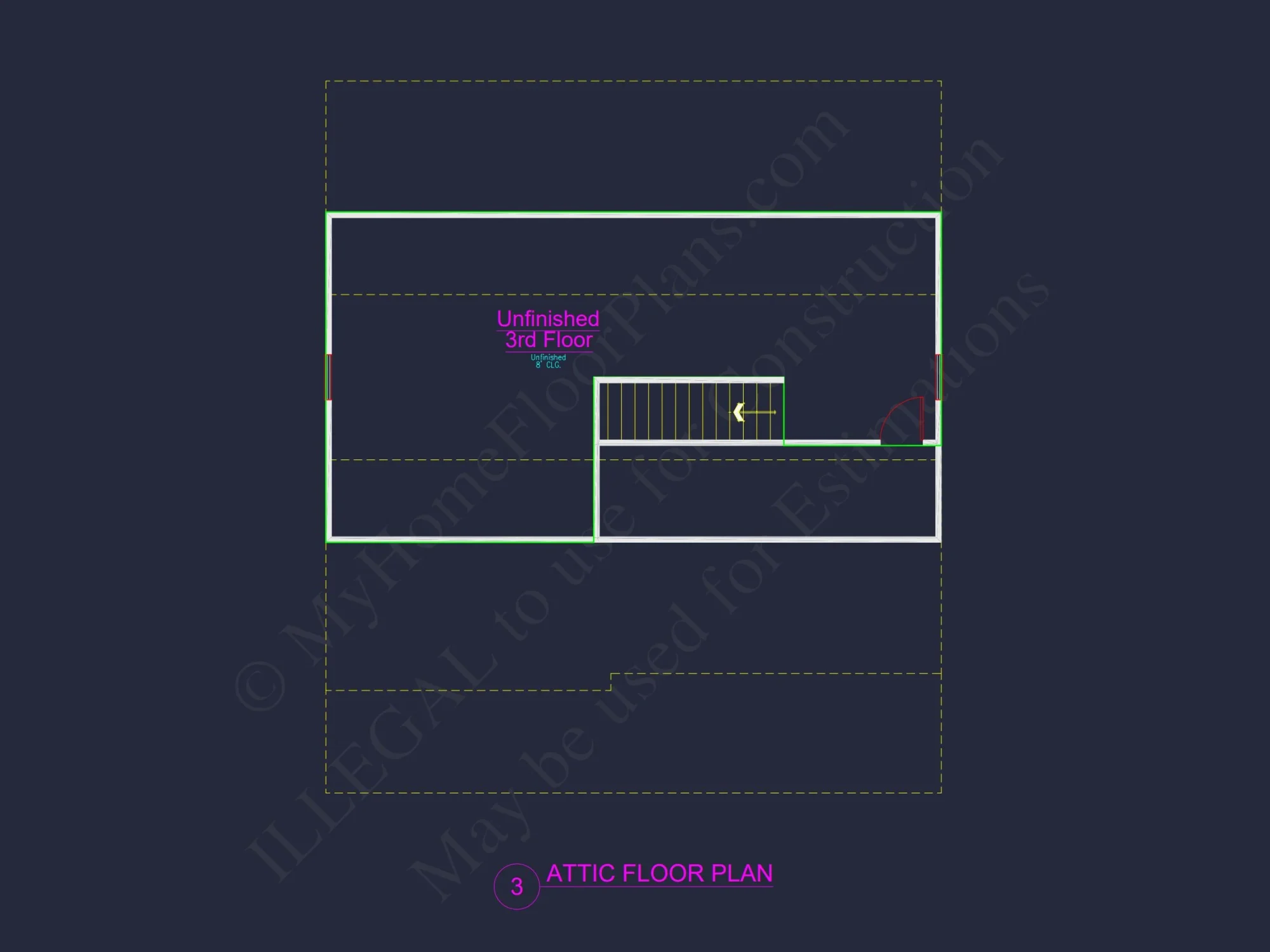 Modern Craftsman house Plan with 2.5 Floors and Open Floor Plan