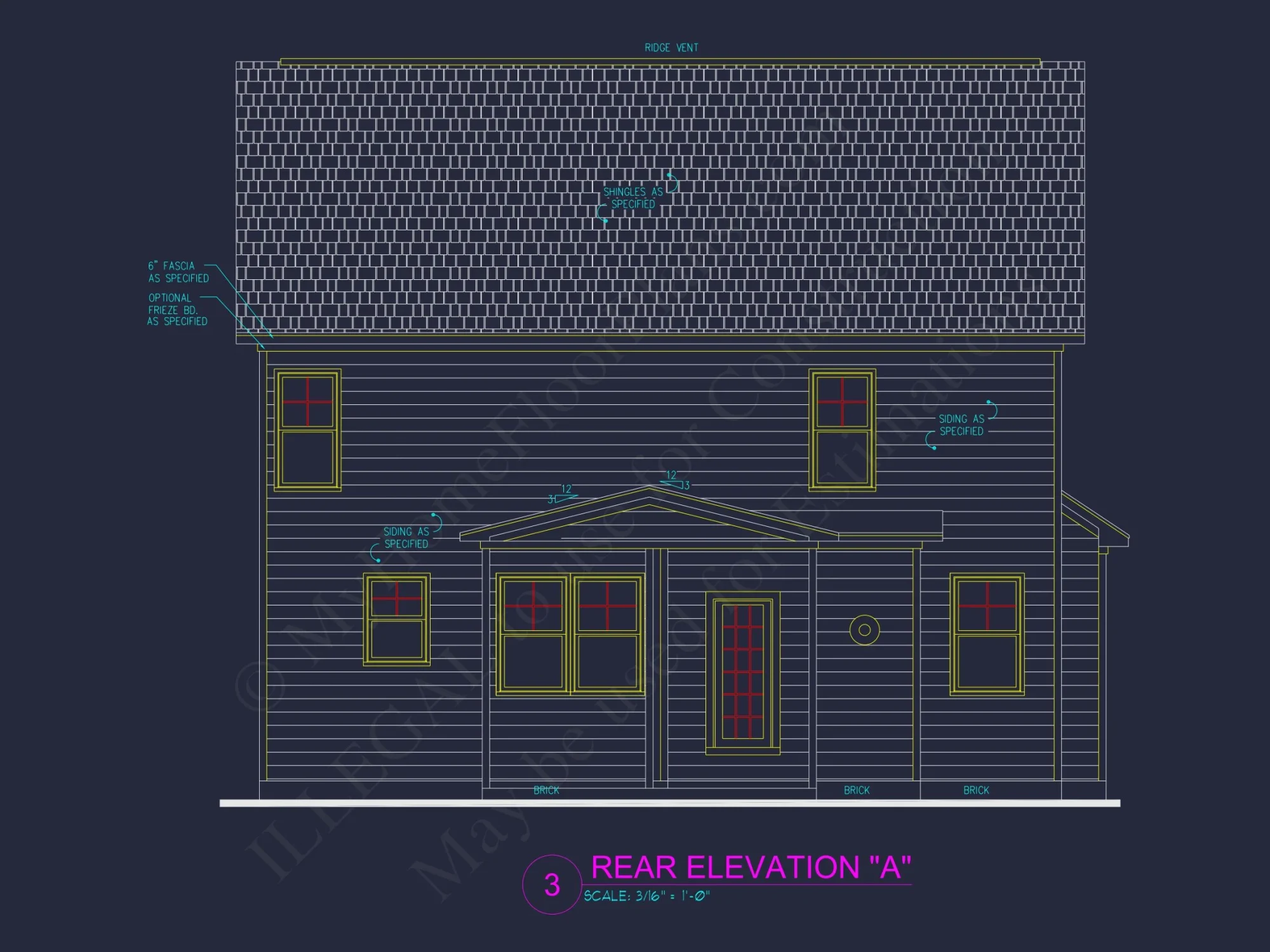 Modern Craftsman house Plan with 2.5 Floors and Open Floor Plan