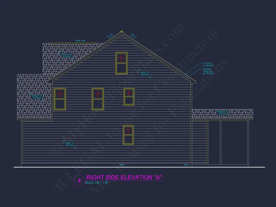 Modern Craftsman house Plan with 2.5 Floors and Open Floor Plan