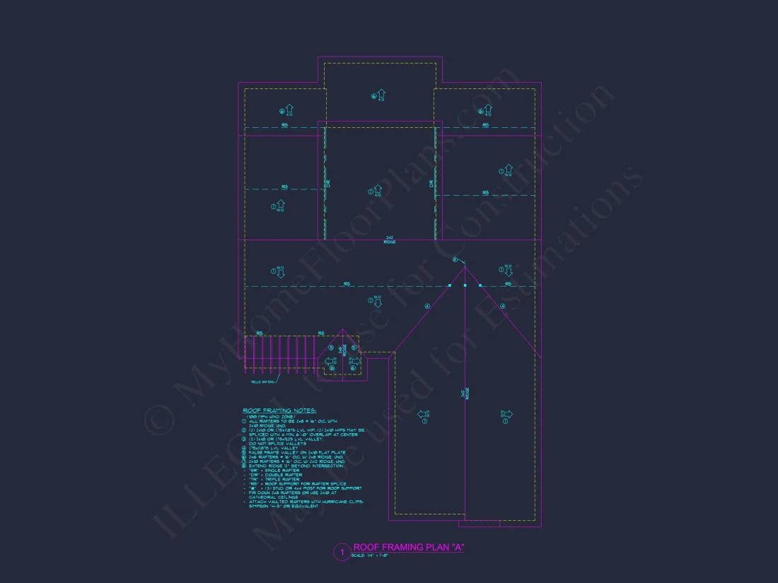 Modern Craftsman house Plan with CAD Designs and Floor Blueprint