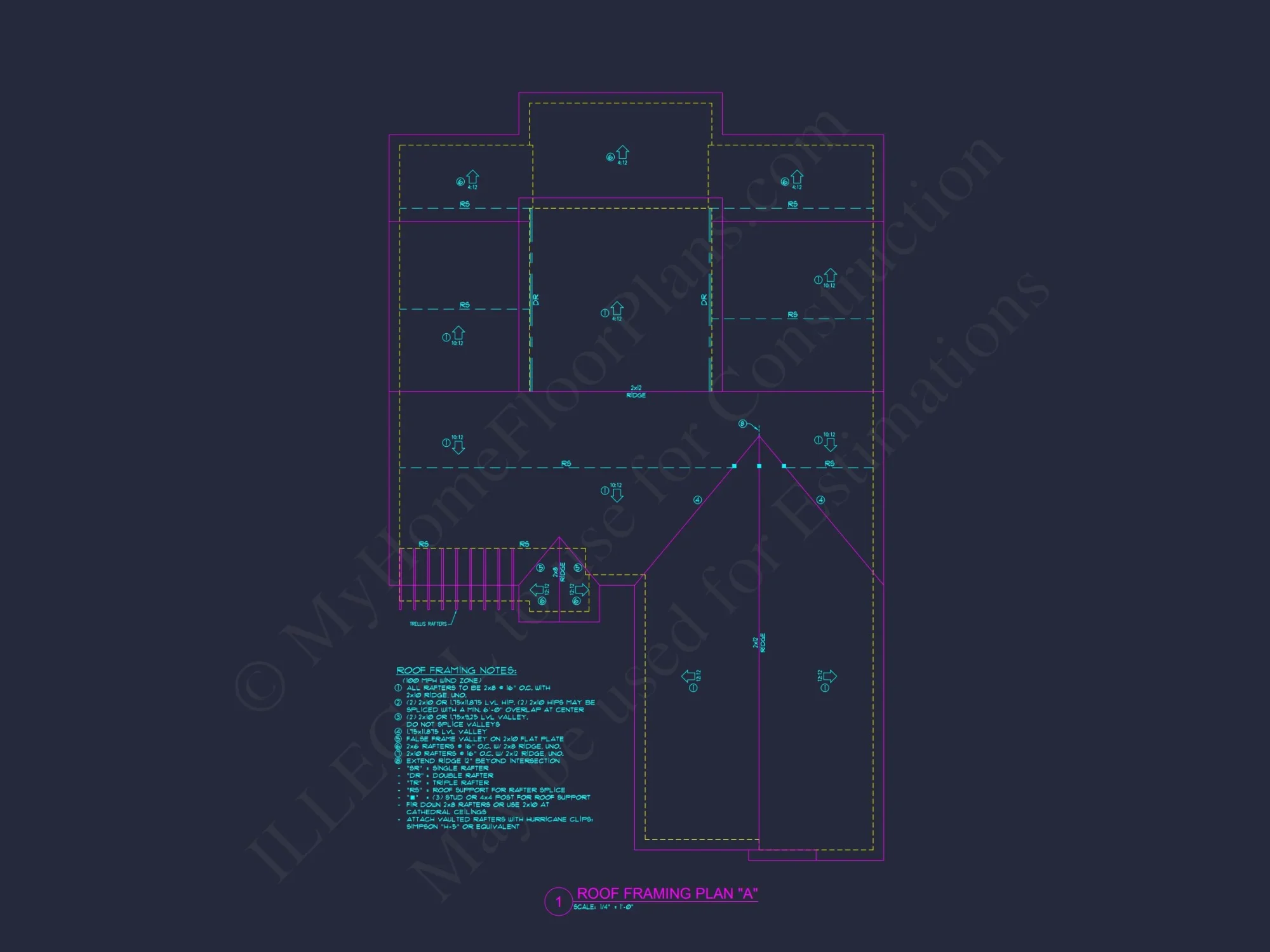 Modern Craftsman house Plan with CAD Designs and Floor Blueprint