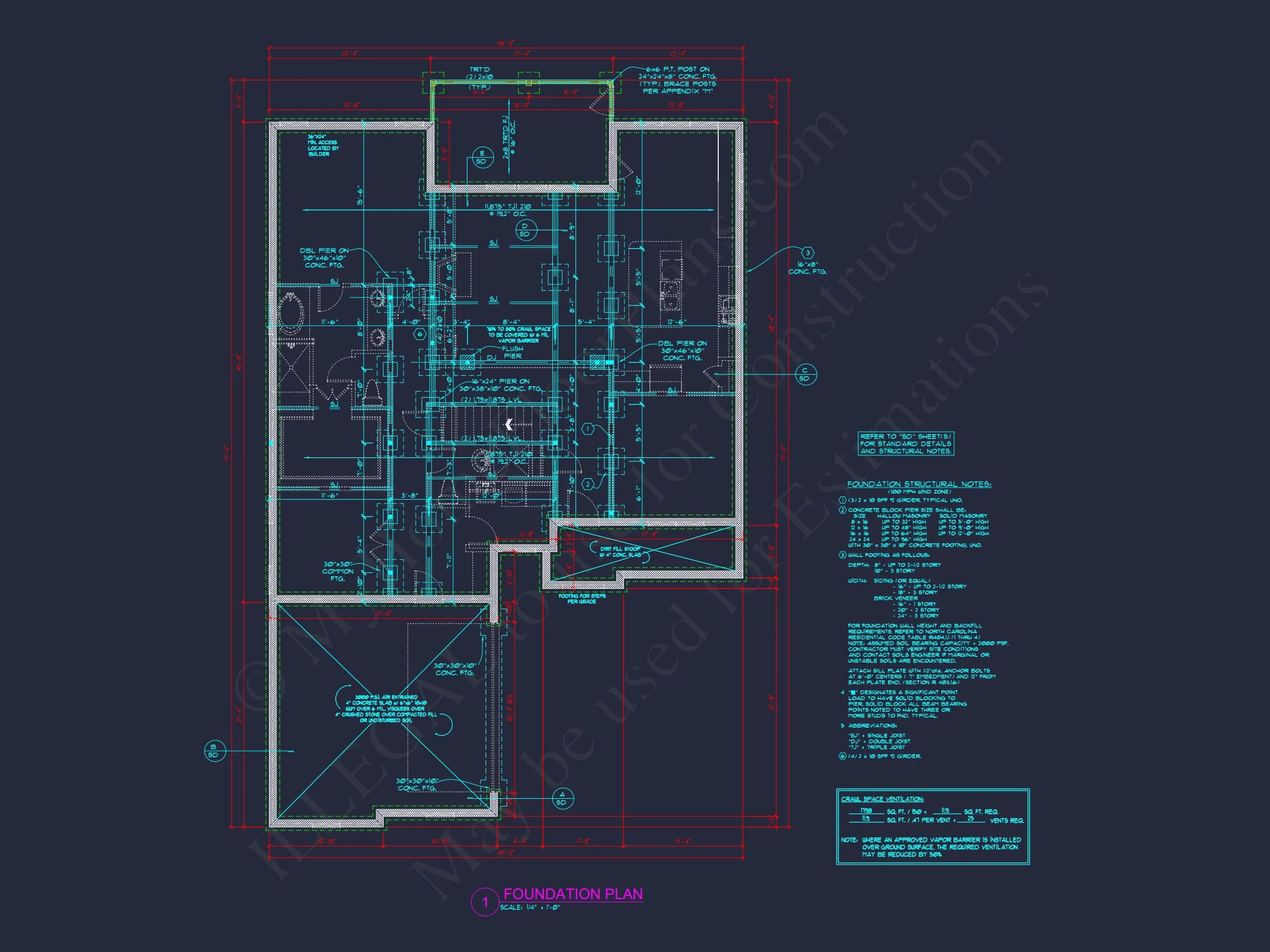 Modern Craftsman house Plan with CAD Designs and Floor Blueprint