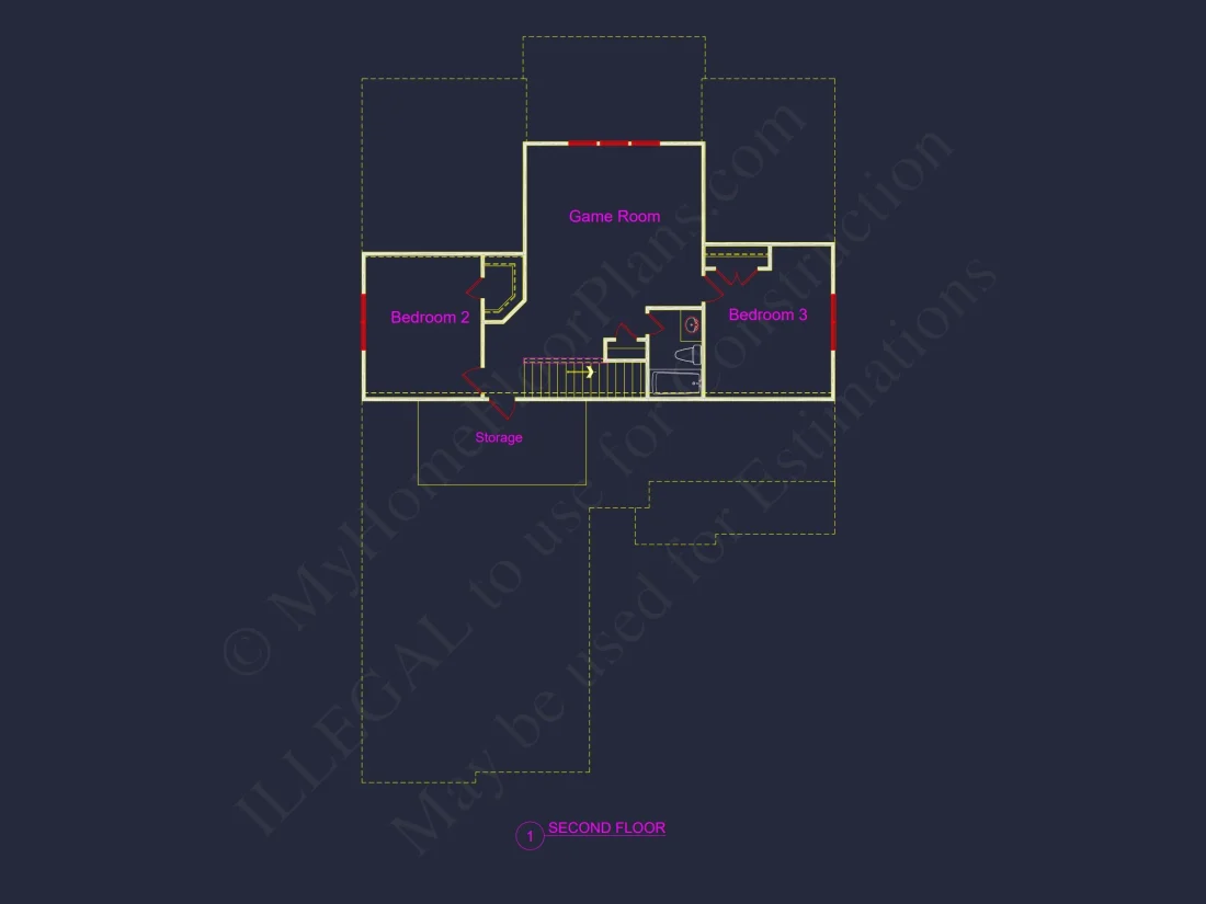 Modern Craftsman house Plan with CAD Designs and Floor Blueprint