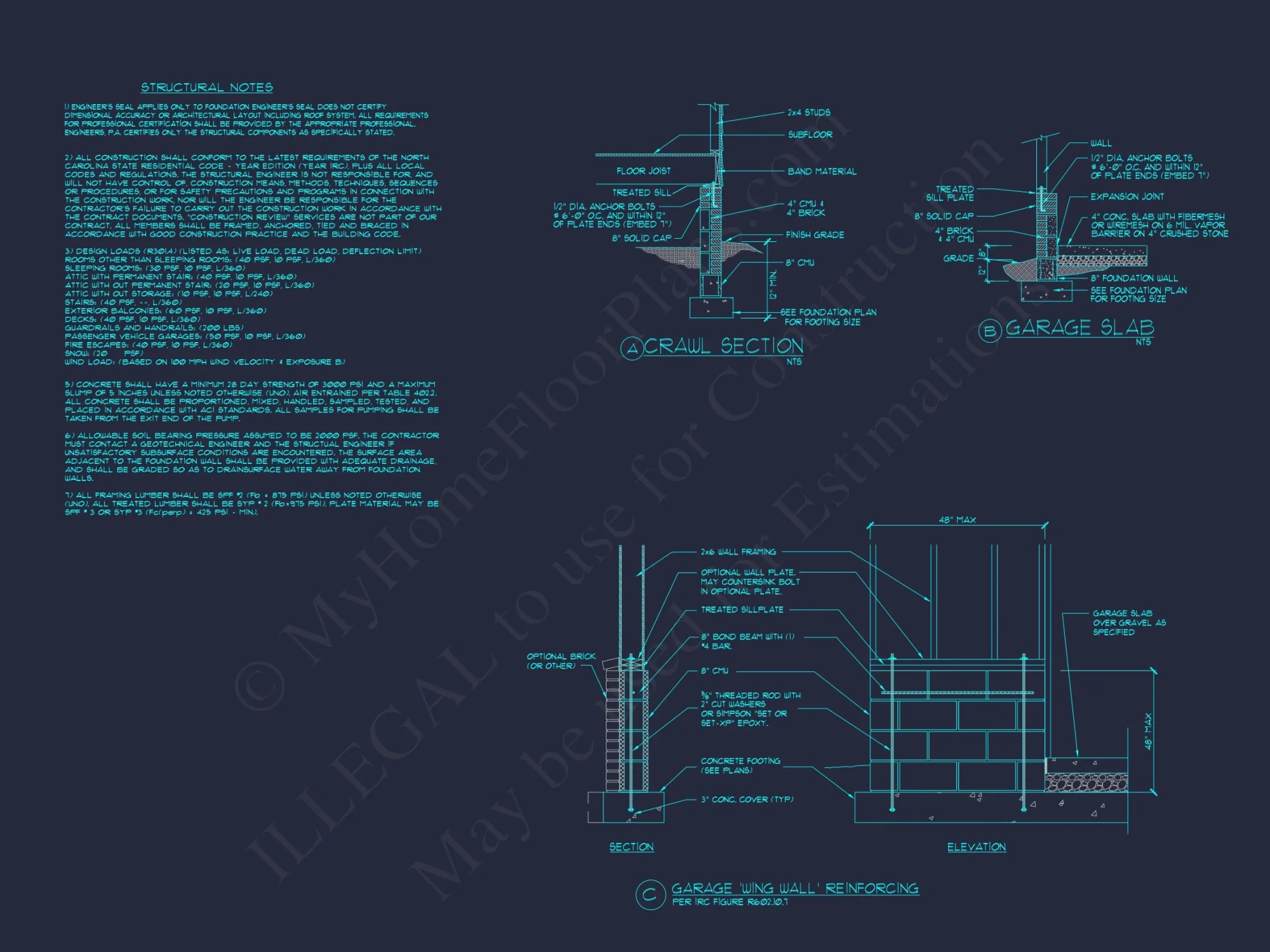 Modern Craftsman house Floor Plan Blueprint for 2.5 Story Designs