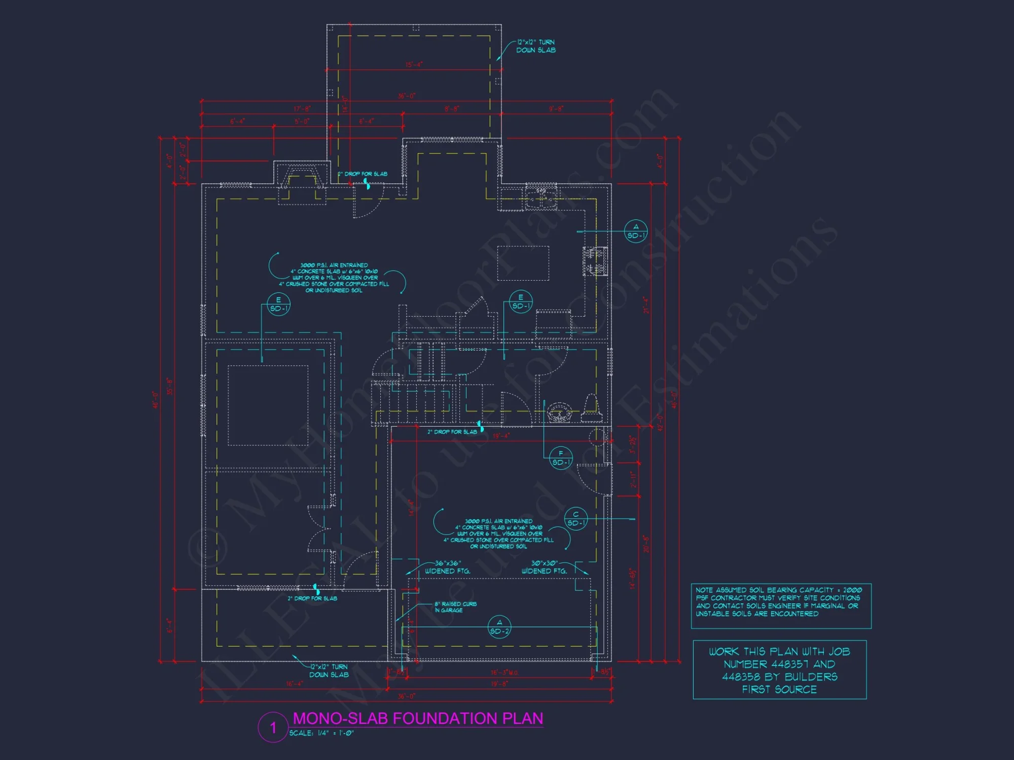 Modern Craftsman house Floor Plan Blueprint for 2.5 Story Designs