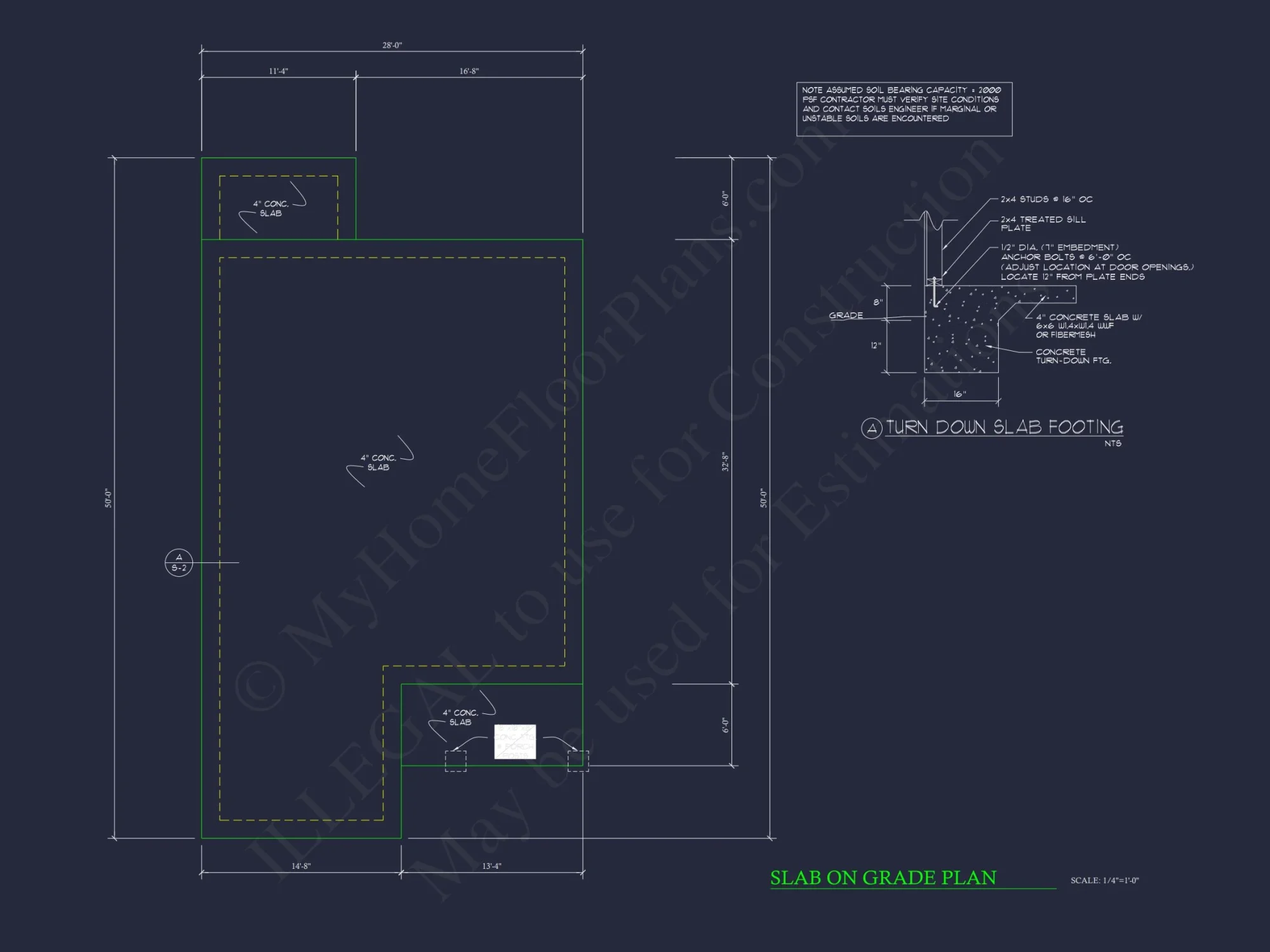 Compact Single-Family house Plan with Blueprint Designs in CAD