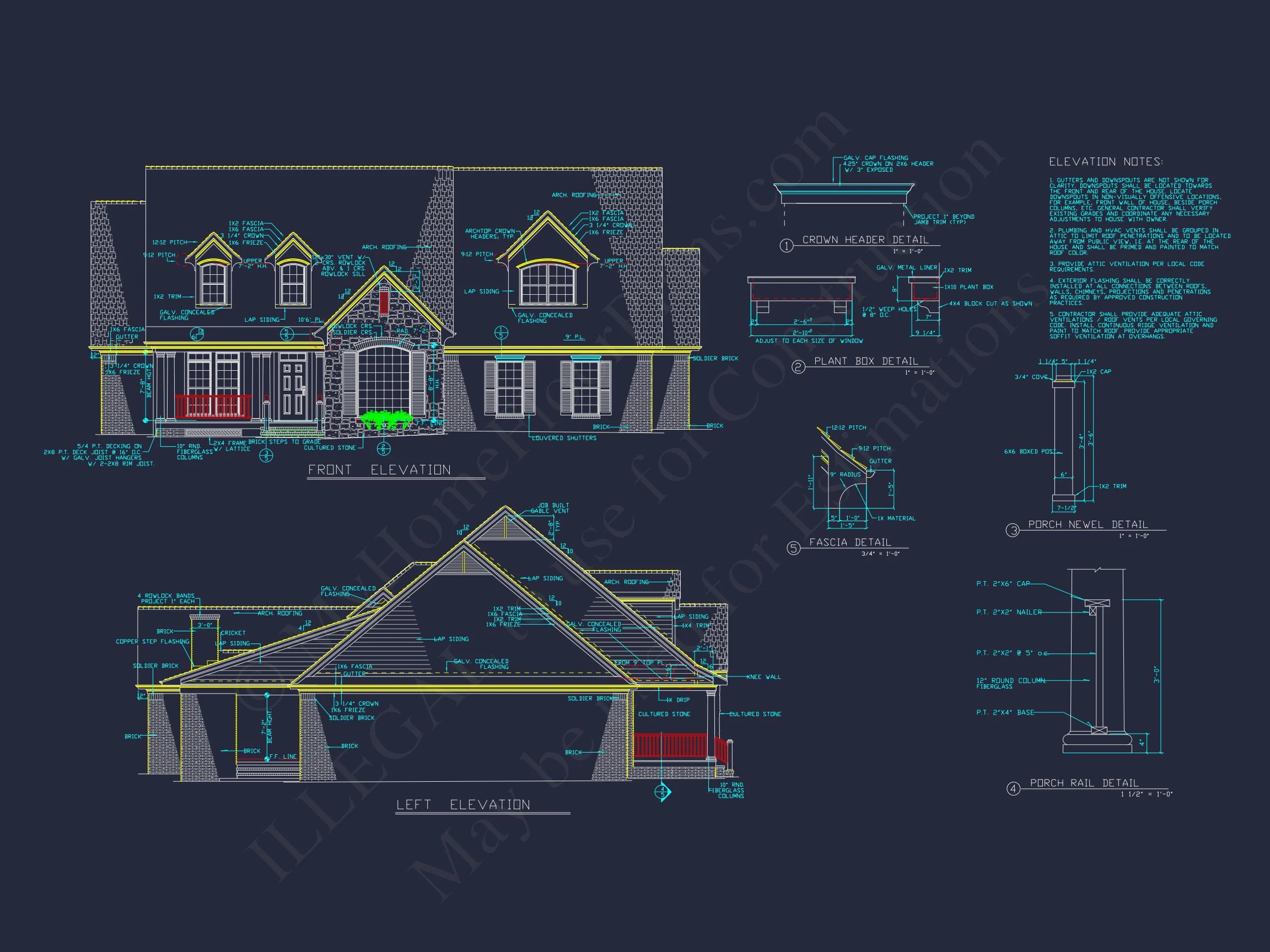 Elegant house Plan with 3 Bedrooms, Bonus Room & Spacious Design