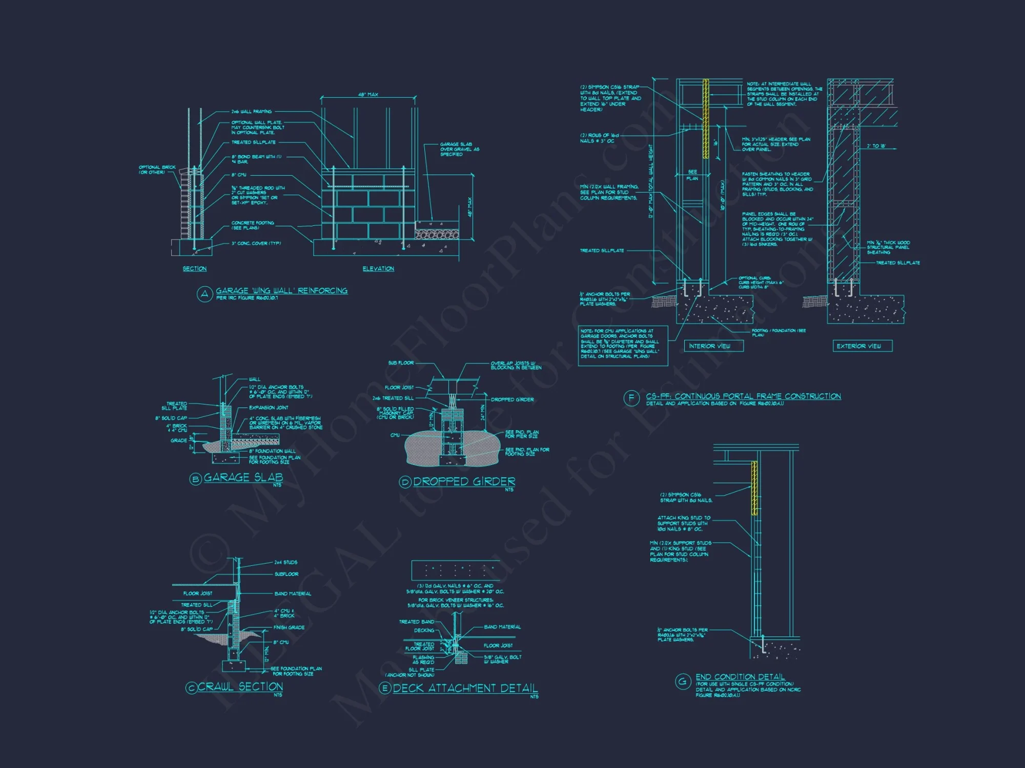 Modern Craftsman house Plan - Floor Plans with CAD Designs