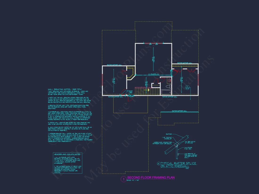 Modern Craftsman house Plan - Floor Plans with CAD Designs