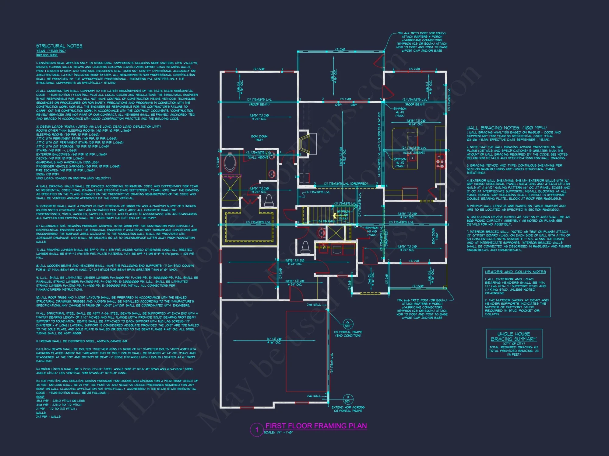 Modern Craftsman house Plan - Floor Plans with CAD Designs