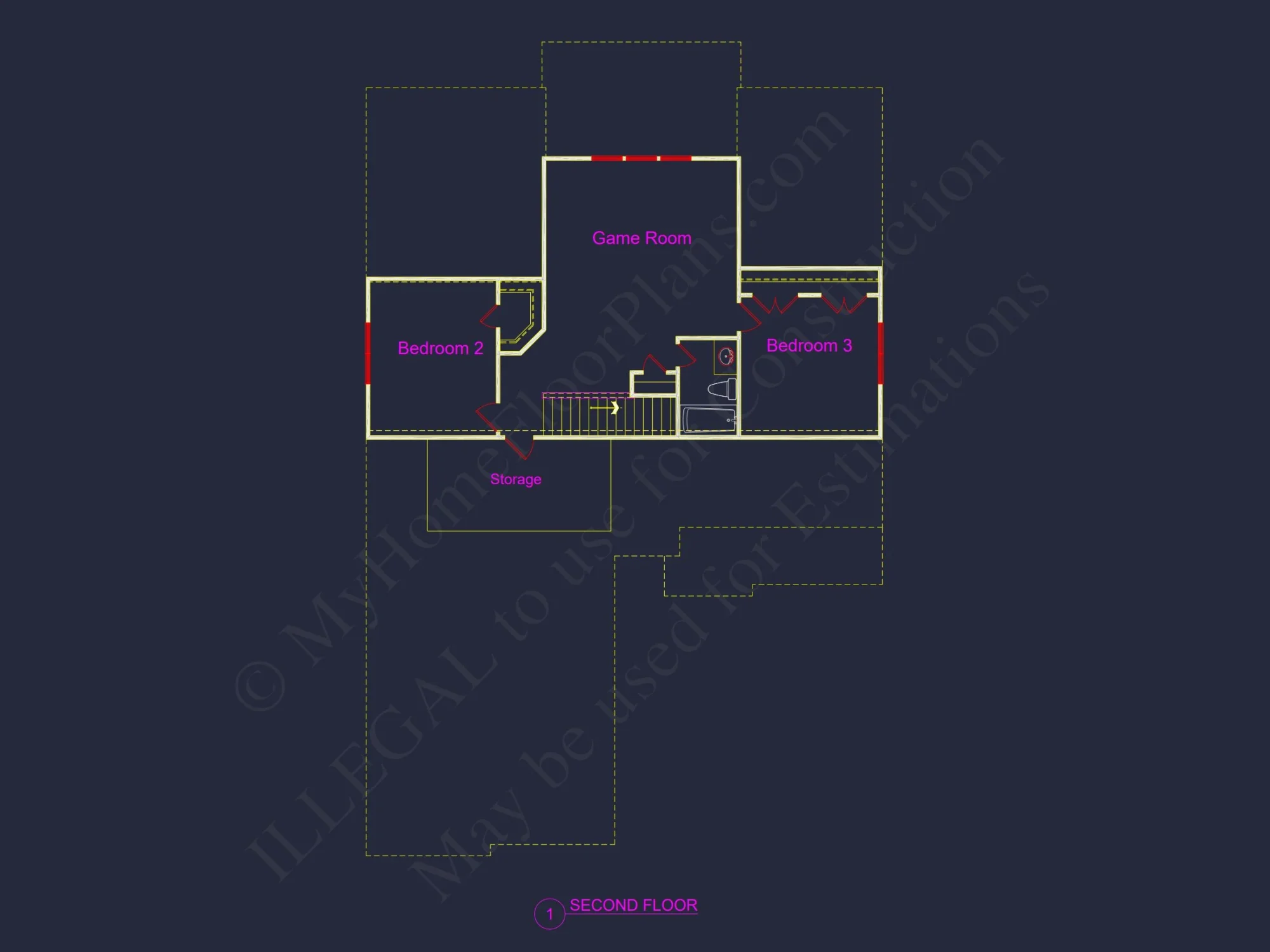 Modern Craftsman house Plan - Floor Plans with CAD Designs