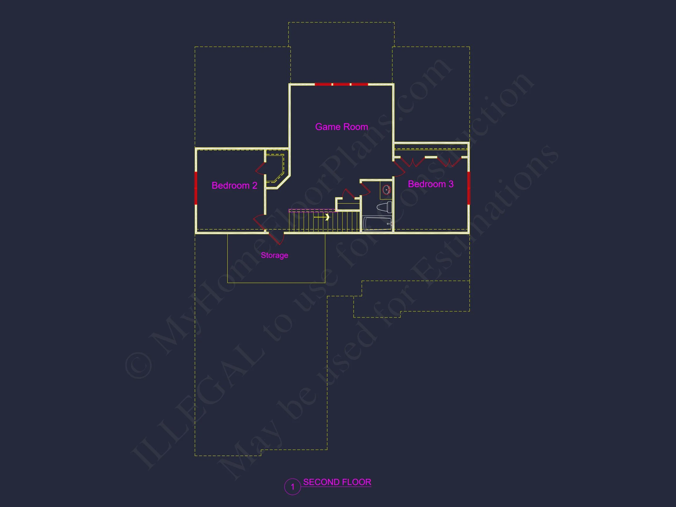 Modern Craftsman house Plan - Floor Plans with CAD Designs